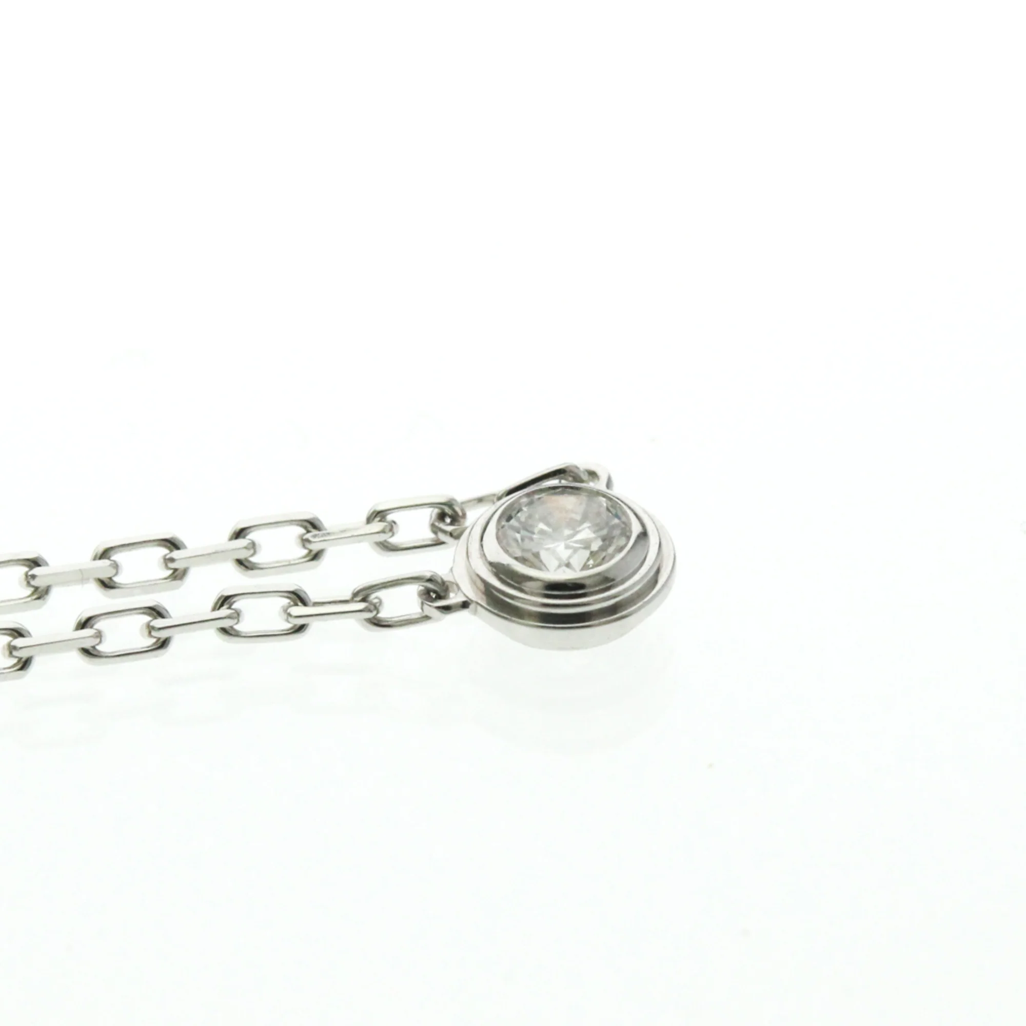 Pendant Necklace 18K White Gold with Diamond - Image 5