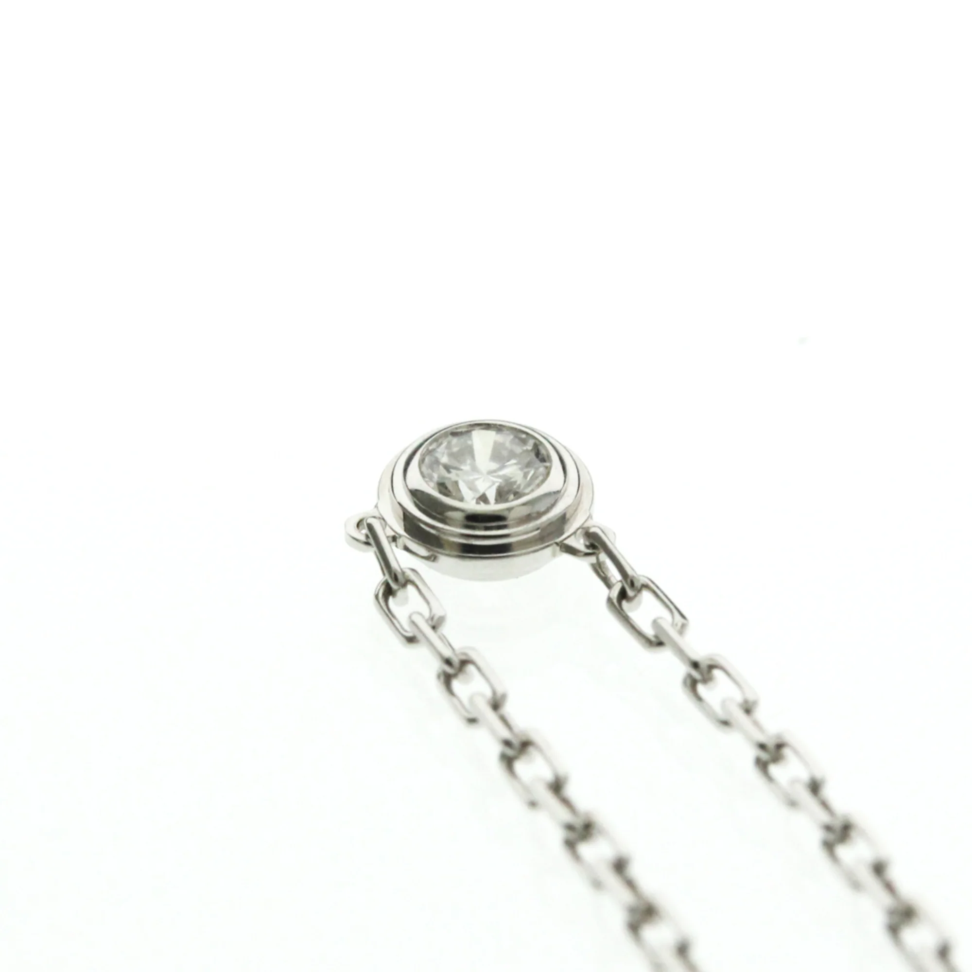 Pendant Necklace 18K White Gold with Diamond - Image 6