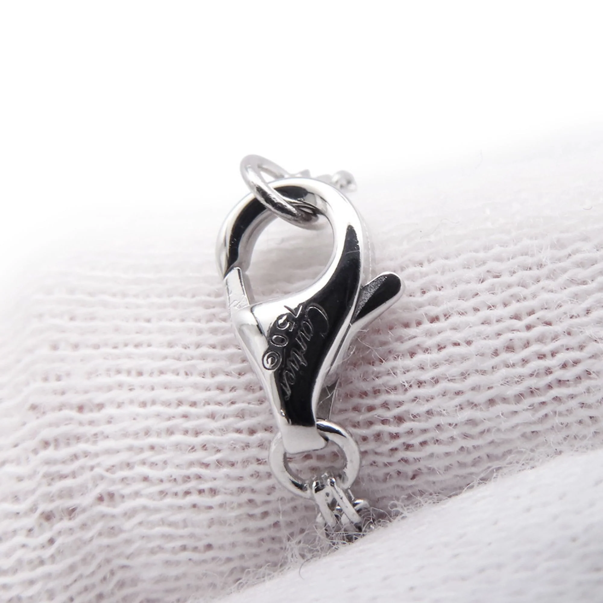 Pendant Necklace 18K White Gold with Diamond - Image 8
