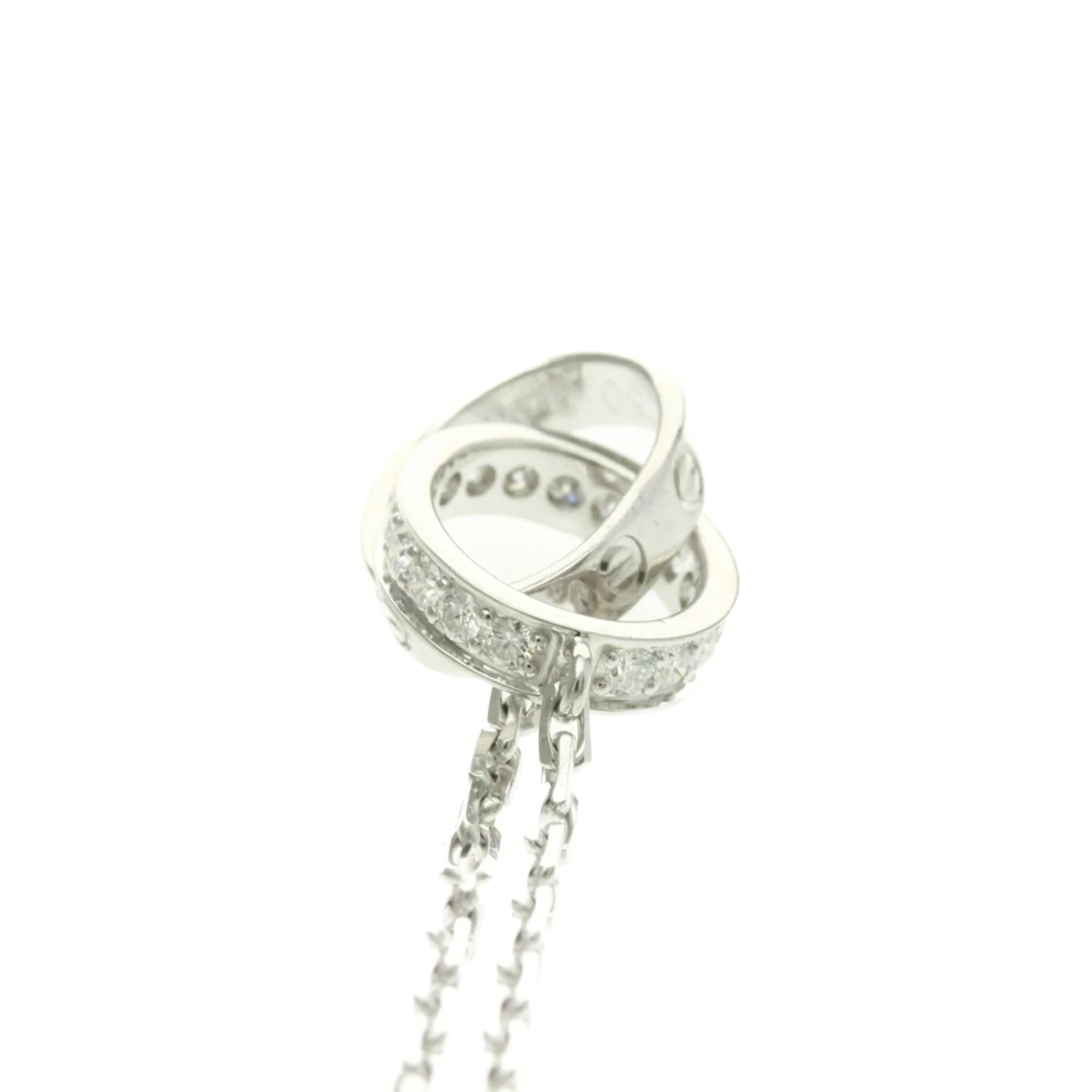 Pendant Necklace 18K White Gold with Diamond - Image 5