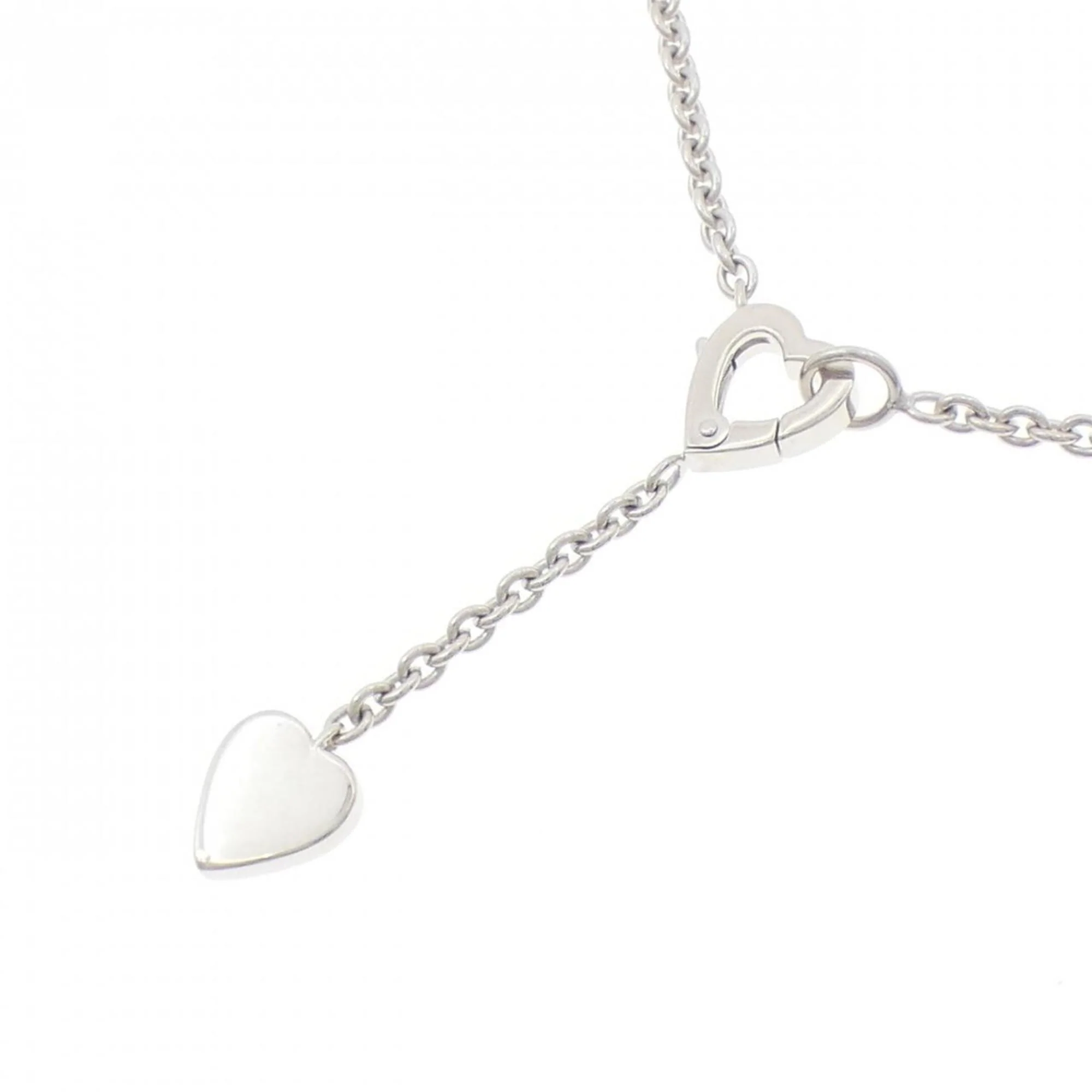 Pendant Necklace 18K White Gold with Diamond - Image 4
