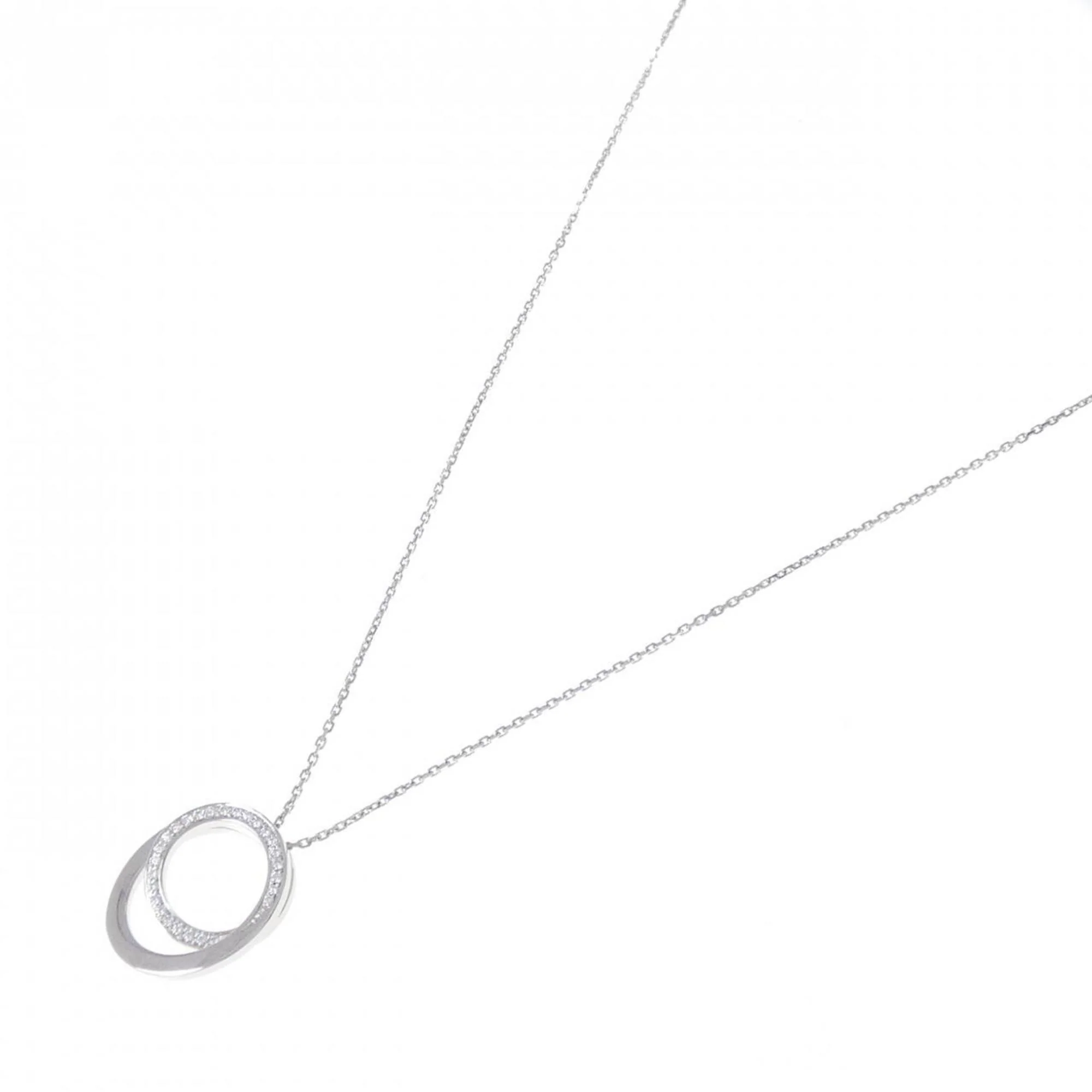 Pendant Necklace 18K White Gold With Diamond - Image 2