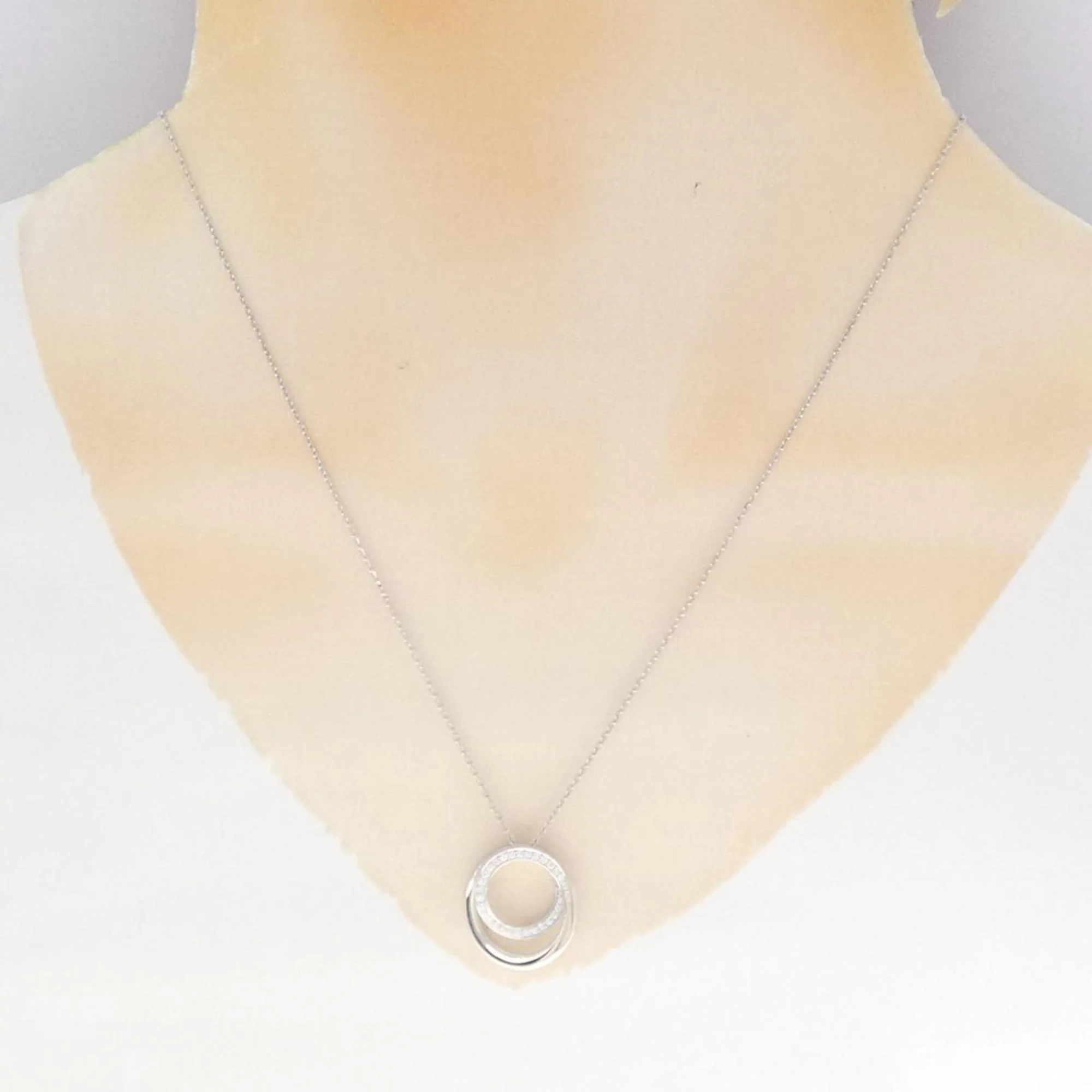 Pendant Necklace 18K White Gold With Diamond - Image 6