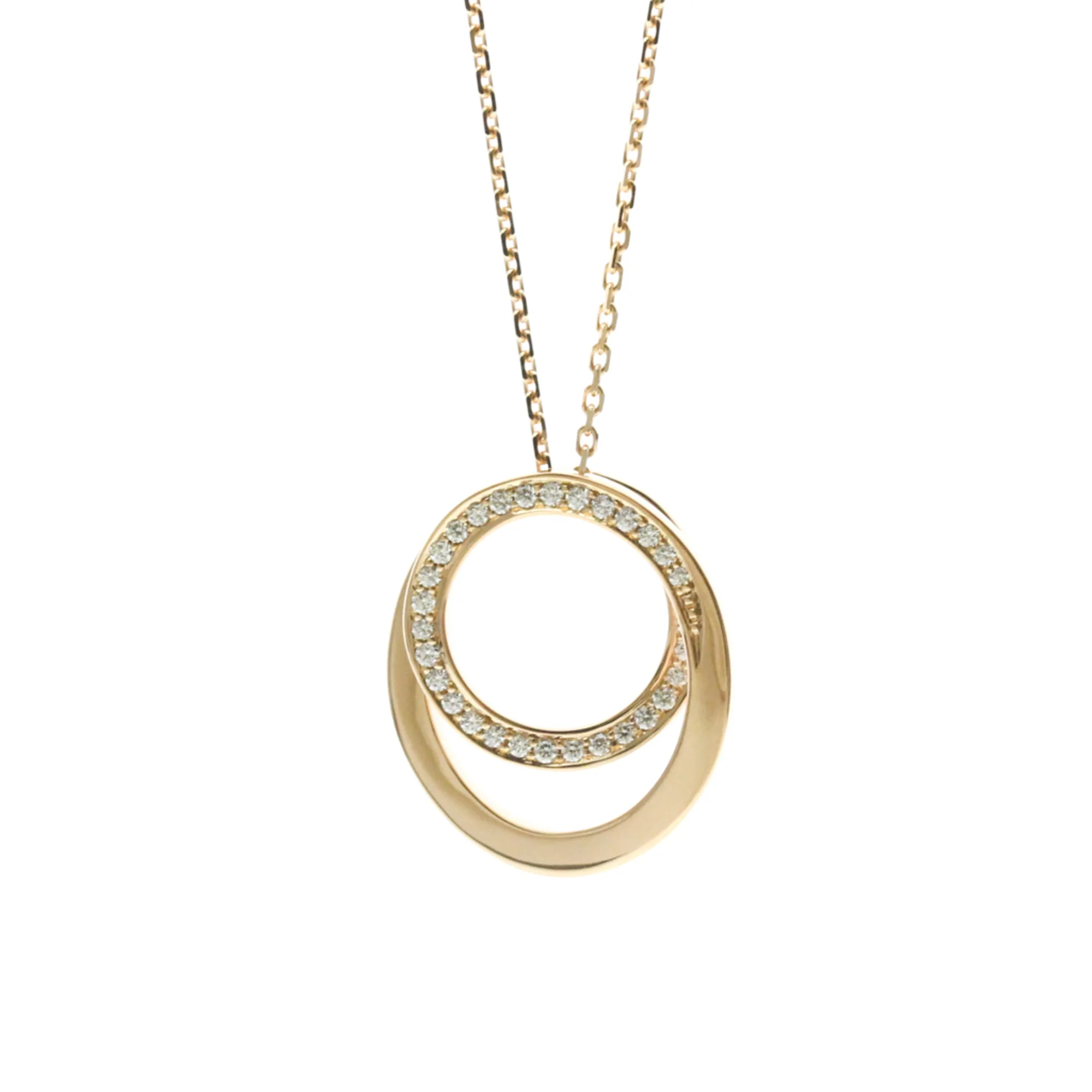 Pendant Necklace 18K White Gold with Diamond