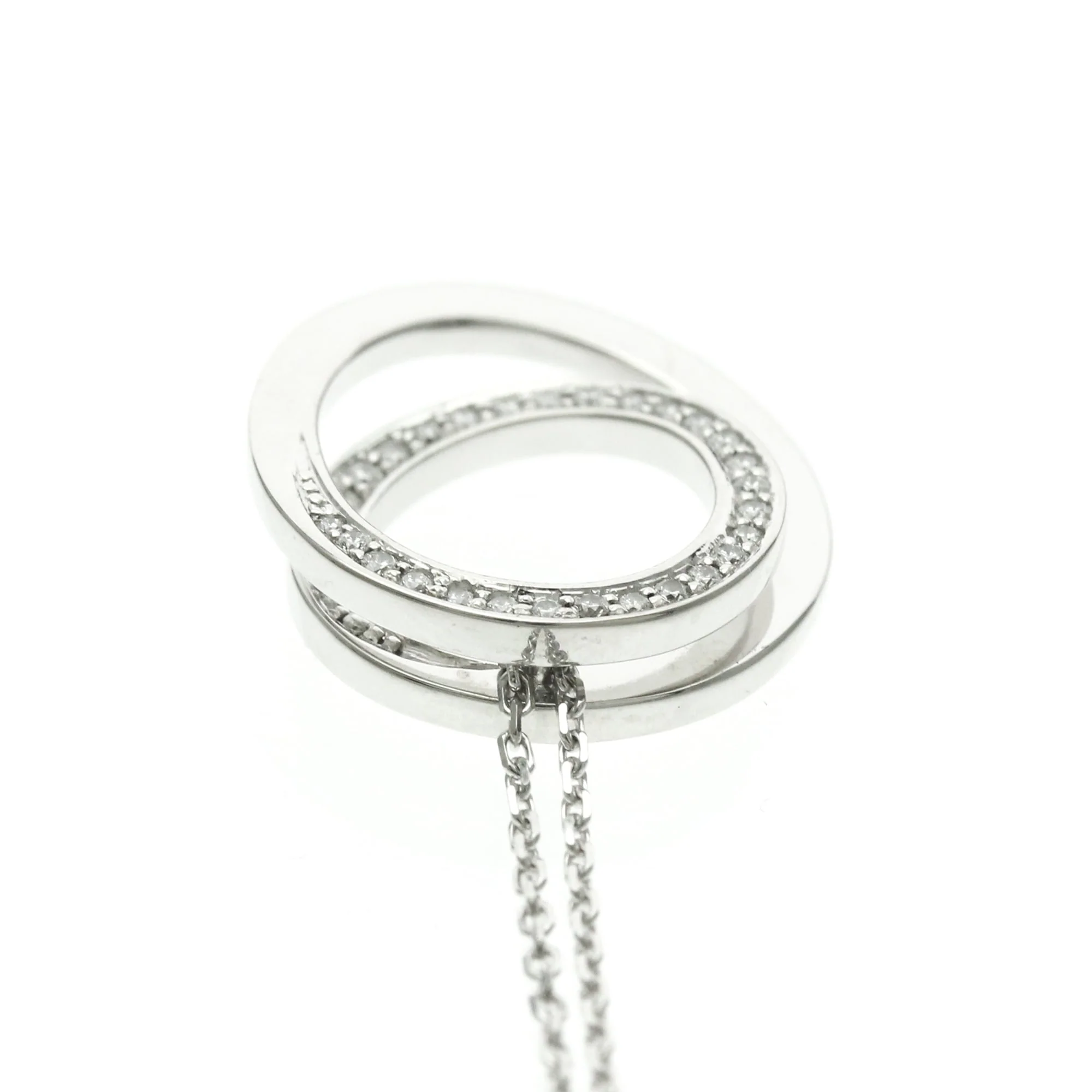 Pendant Necklace 18K White Gold with Diamond - Image 6