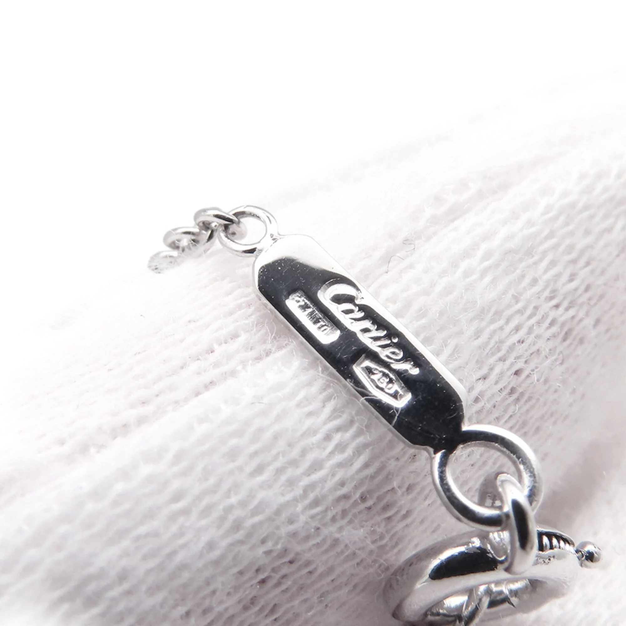 Pendant Necklace 18K White Gold with Diamond - Image 6