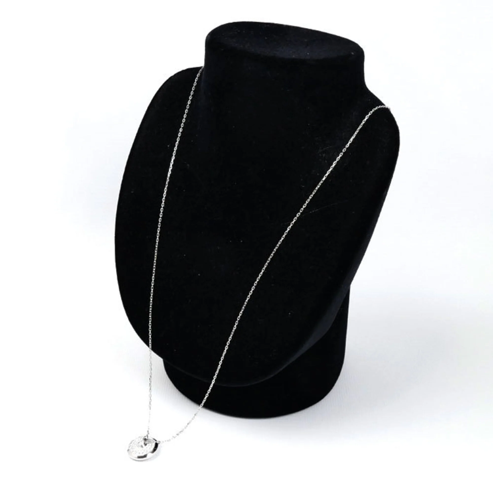 Pendant Necklace 18K White Gold with Diamond - Image 6