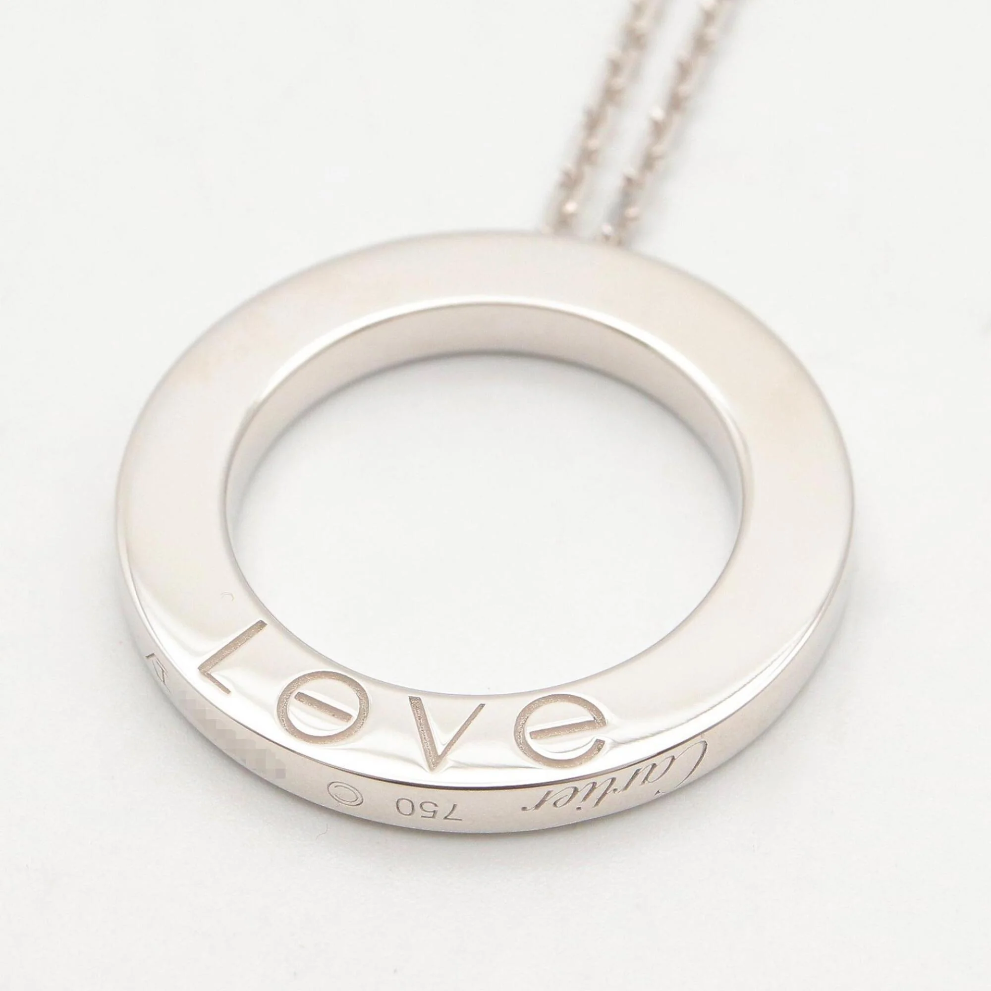 Pendant Necklace 18K White Gold With Diamond - Image 4