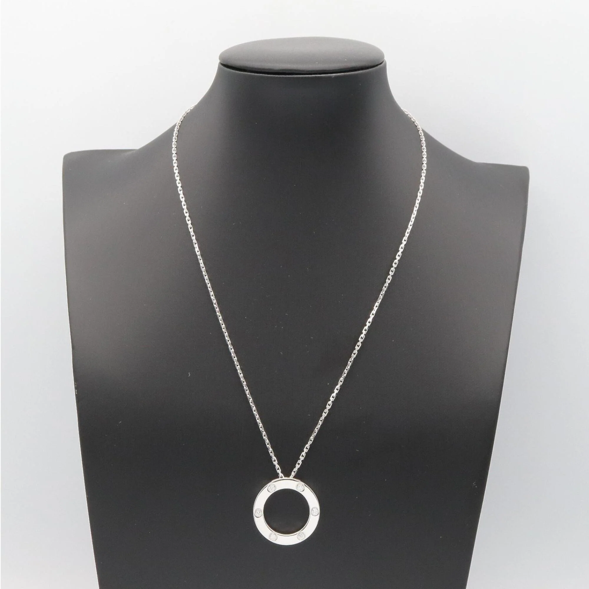 Pendant Necklace 18K White Gold With Diamond - Image 6