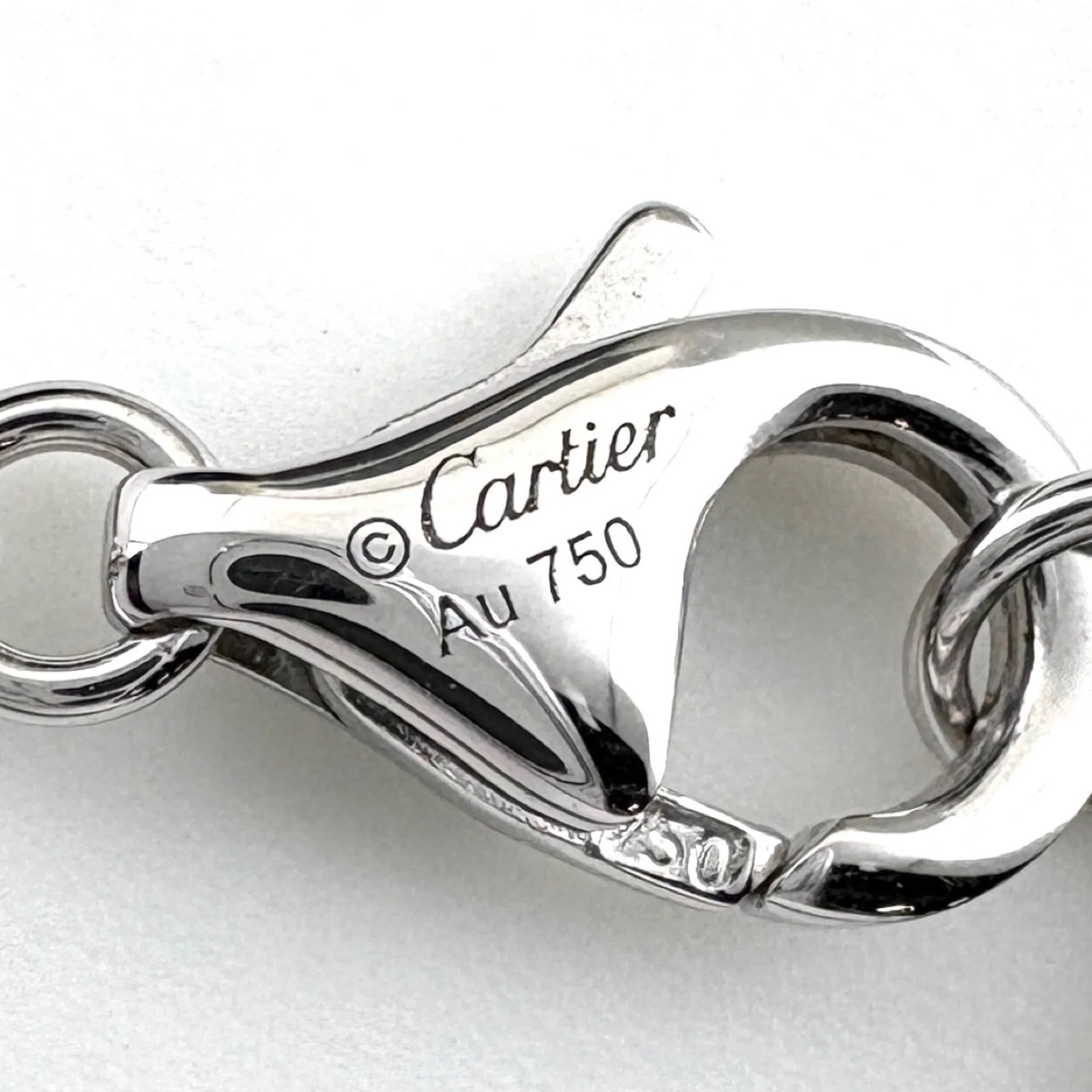Pendant Necklace 18K White Gold With Small Diamonds - Image 6