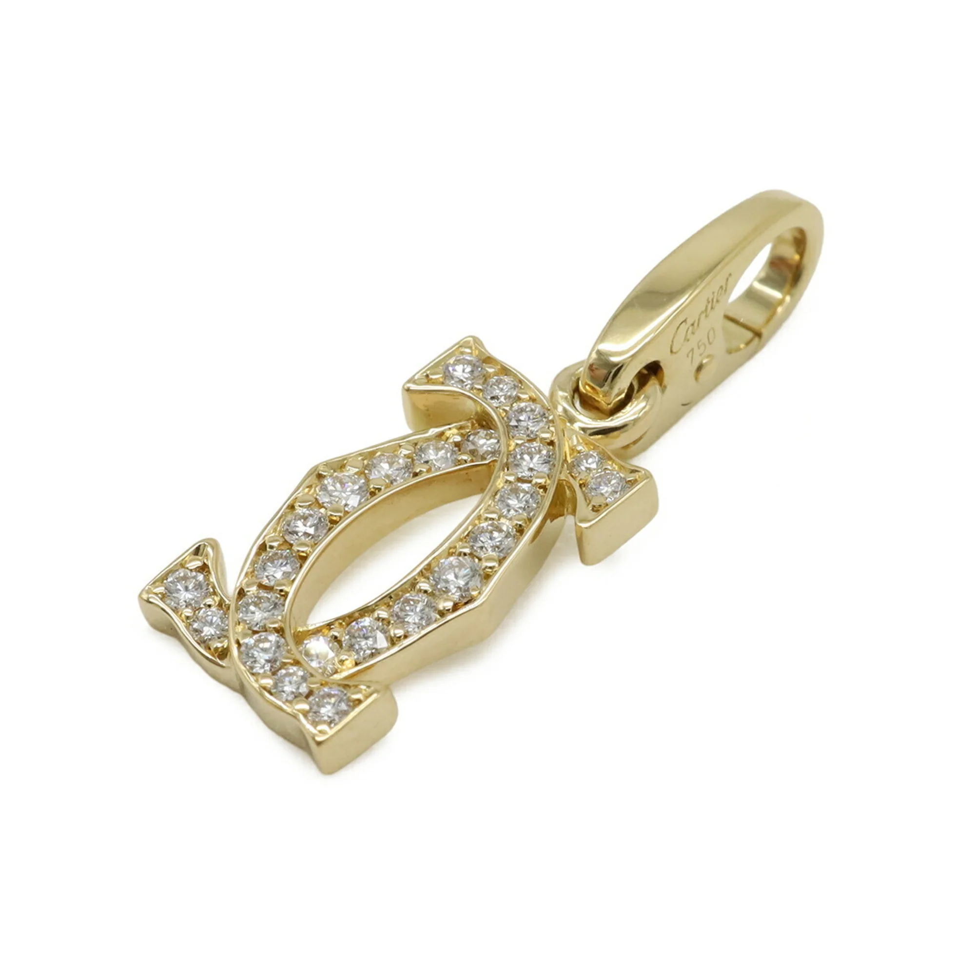 Pendant Necklace 18K Yellow Gold with Diamond - Image 2