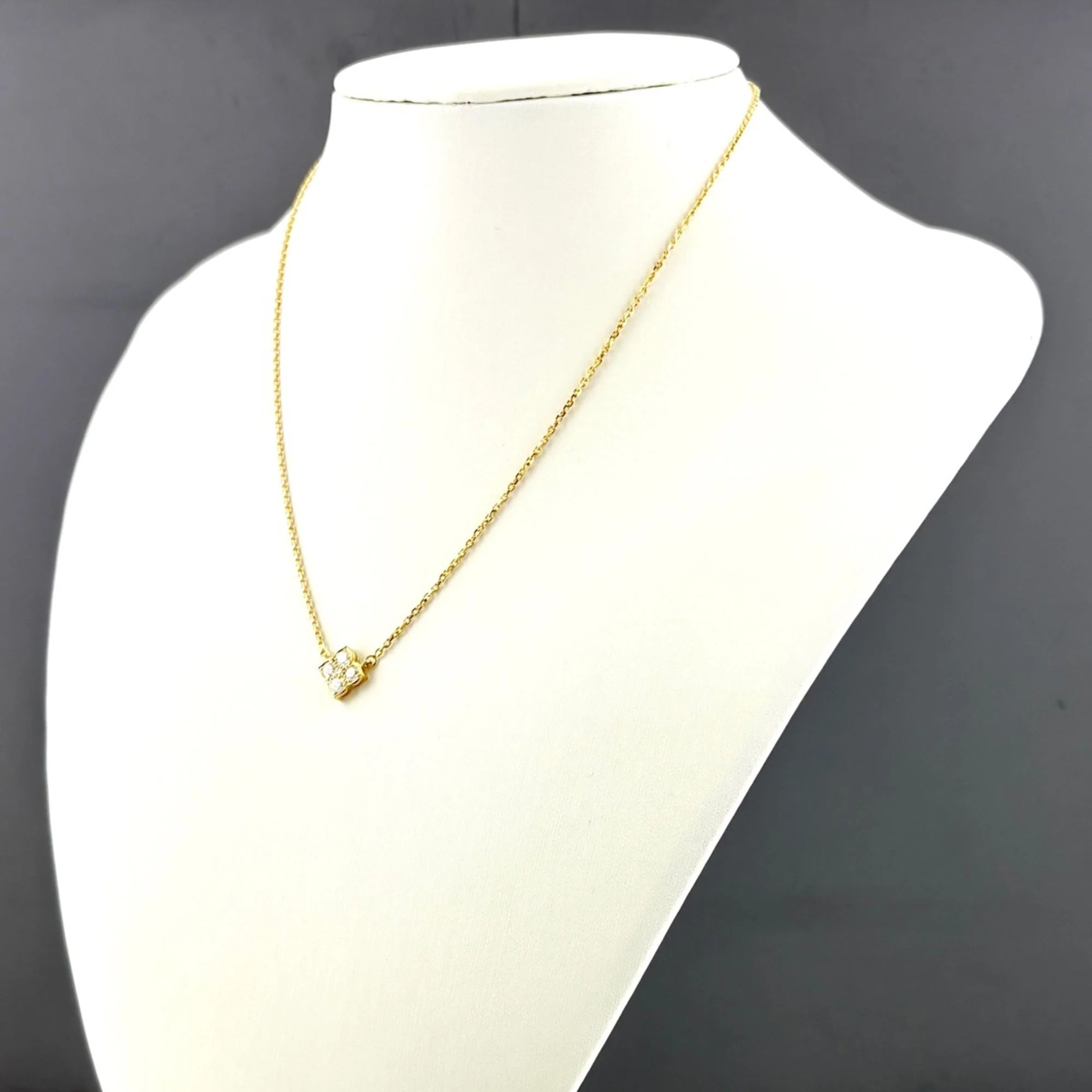 Pendant Necklace 18K Yellow Gold with Diamond - Image 3