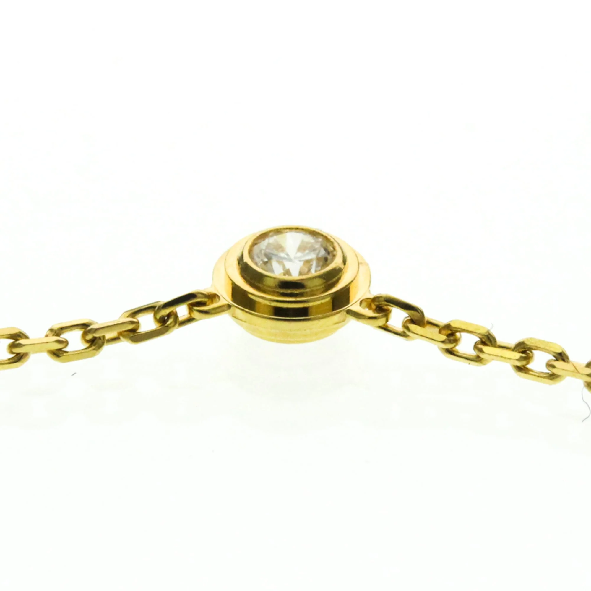 Pendant Necklace 18K Yellow Gold with Diamond Mini - Image 6