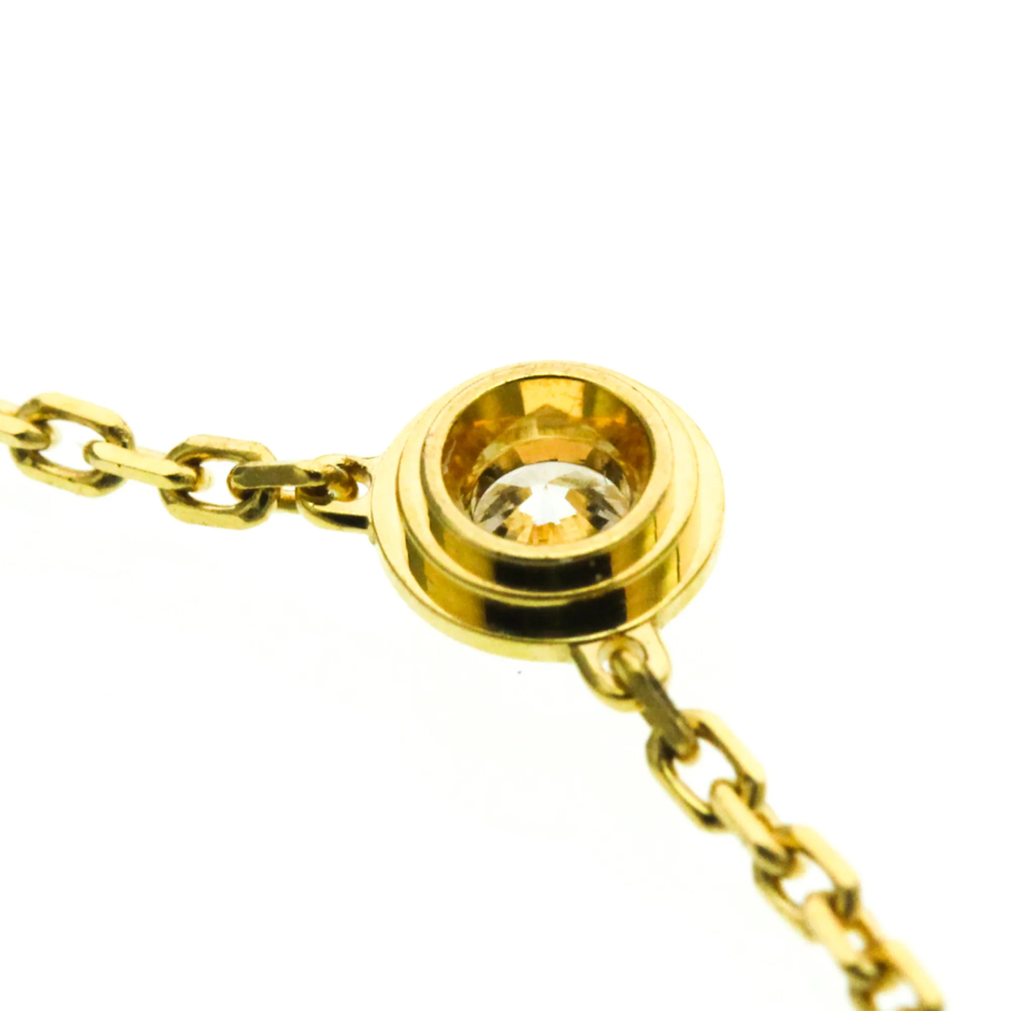 Pendant Necklace 18K Yellow Gold with Diamond Mini - Image 8