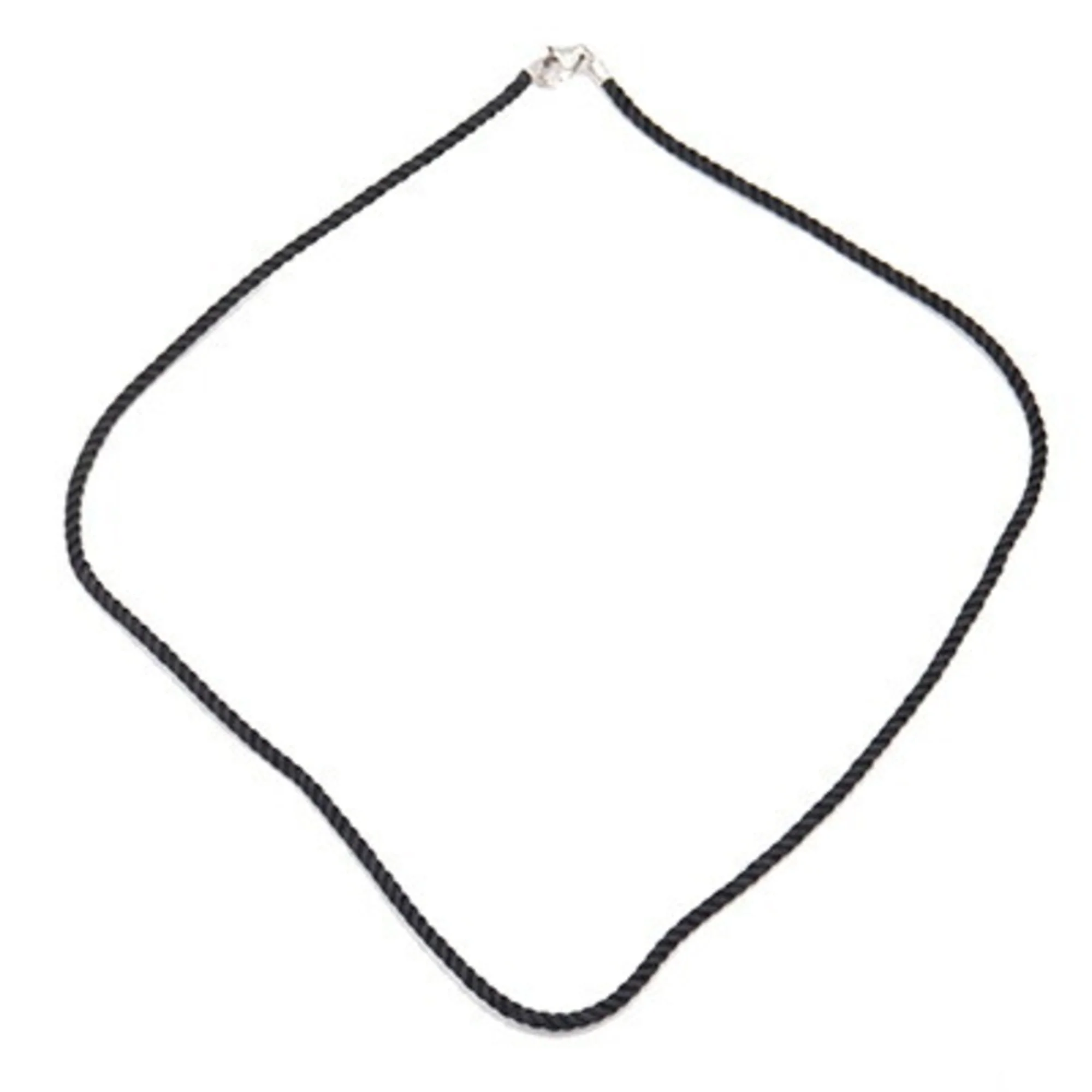 Pendant Necklace Cotton and 18K White Gold - Image 2
