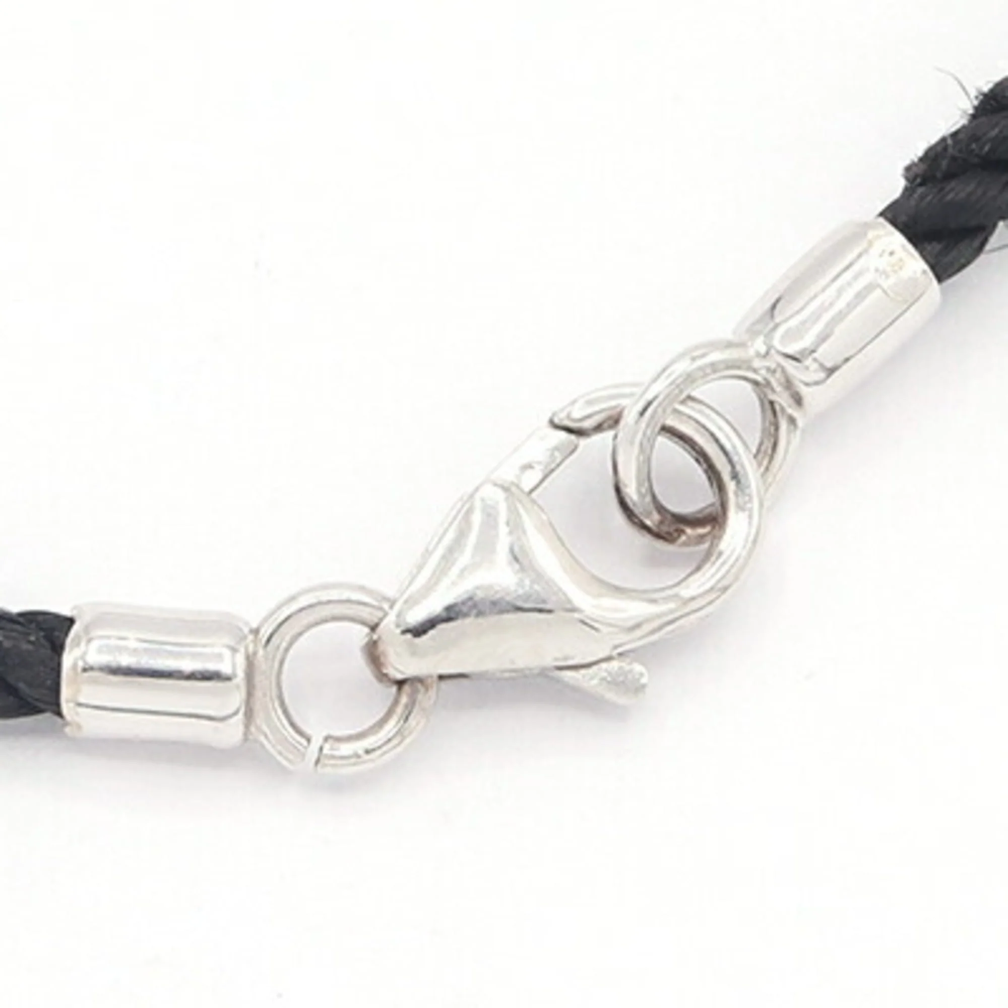 Pendant Necklace Cotton and 18K White Gold - Image 3