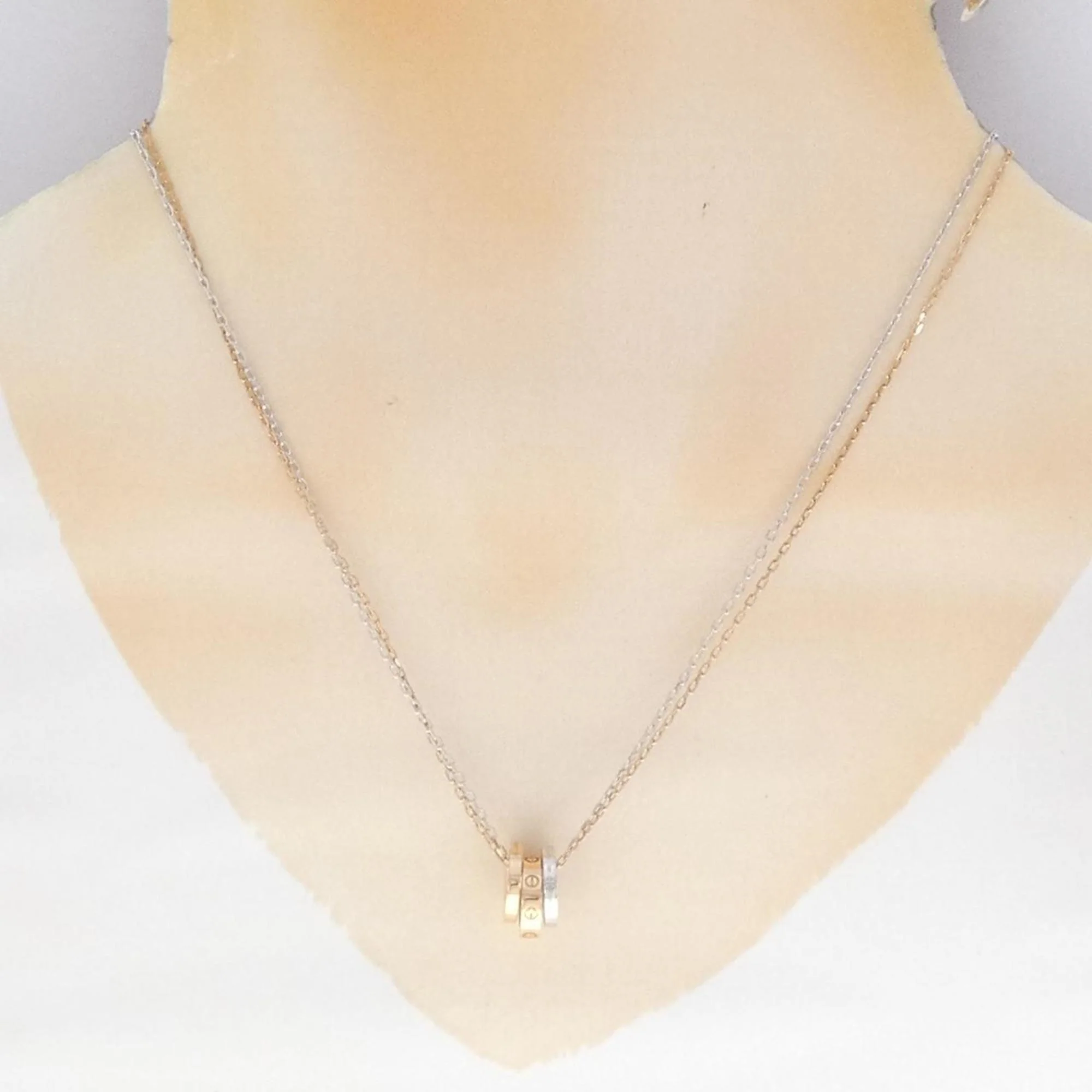 Pendant Necklace Rose Gold and White Gold - Image 6