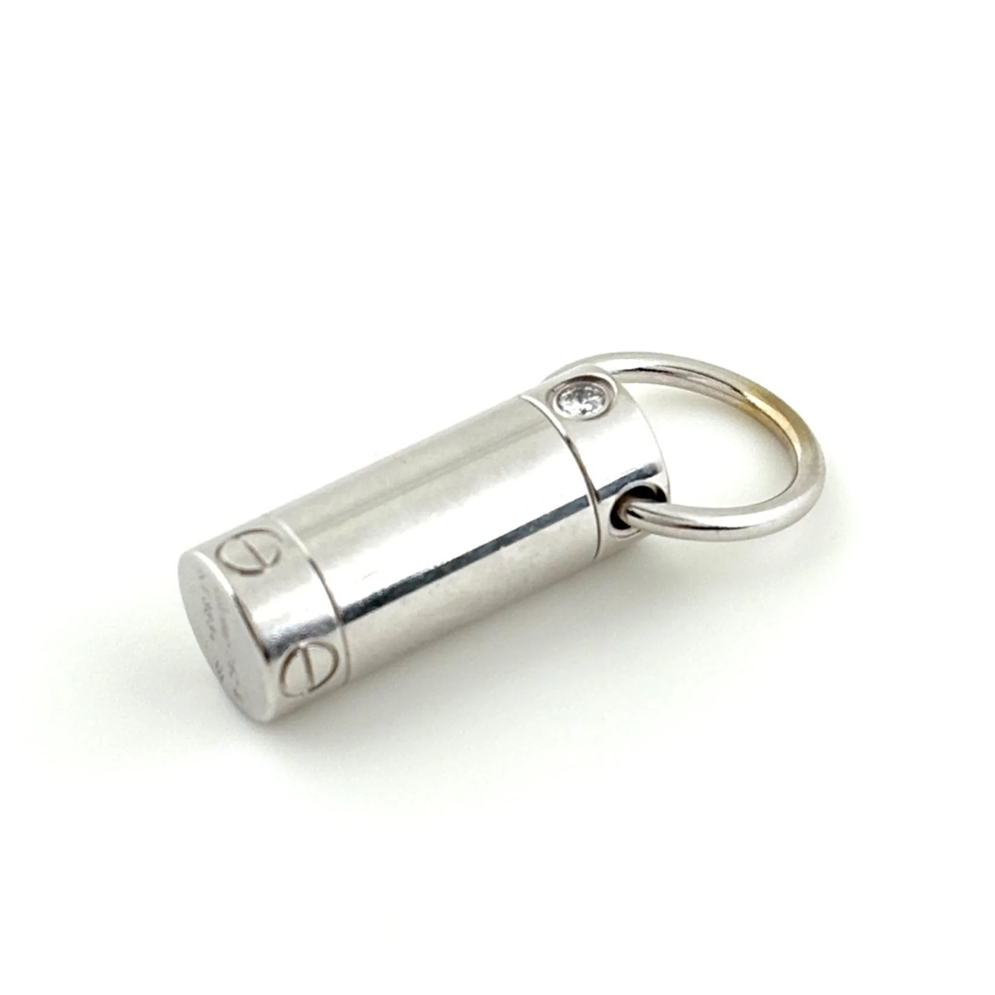 Screwdriver Pendant Necklace Sterling Silver with Small Diamonds - Image 2