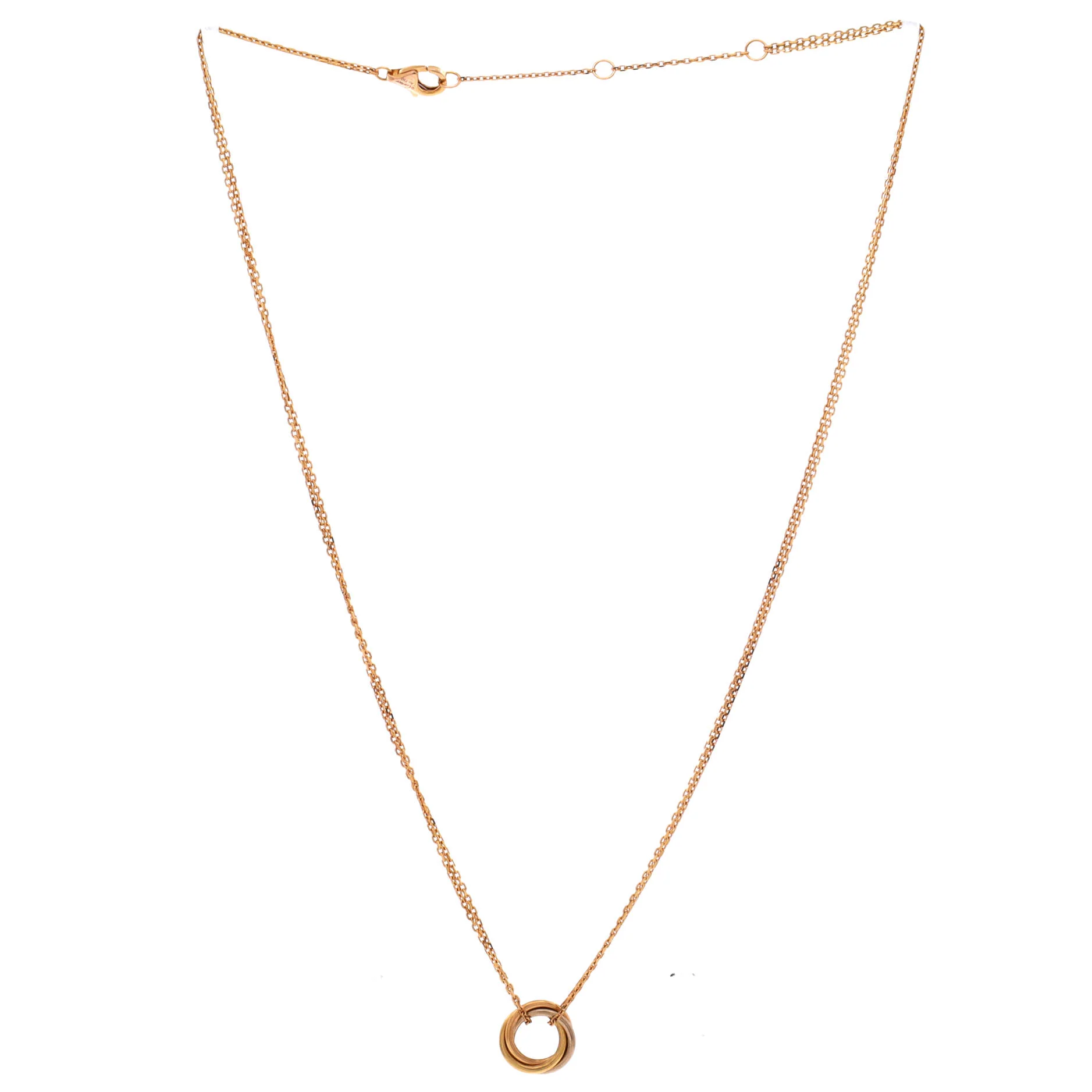 Trinity Choker Necklace 18K Tricolor Gold - Image 2