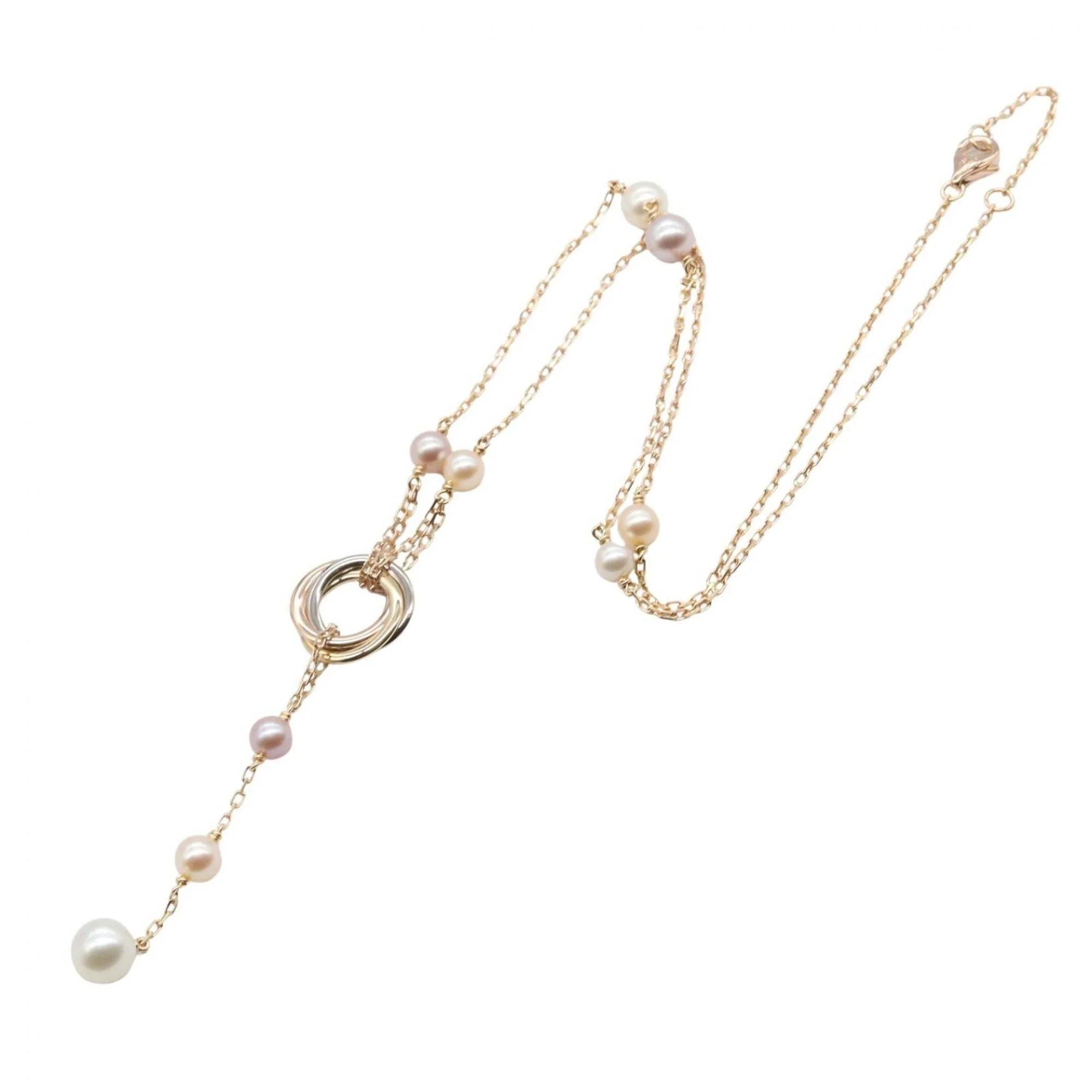 Trinity Pendant Necklace 18K Rose Gold - Image 2