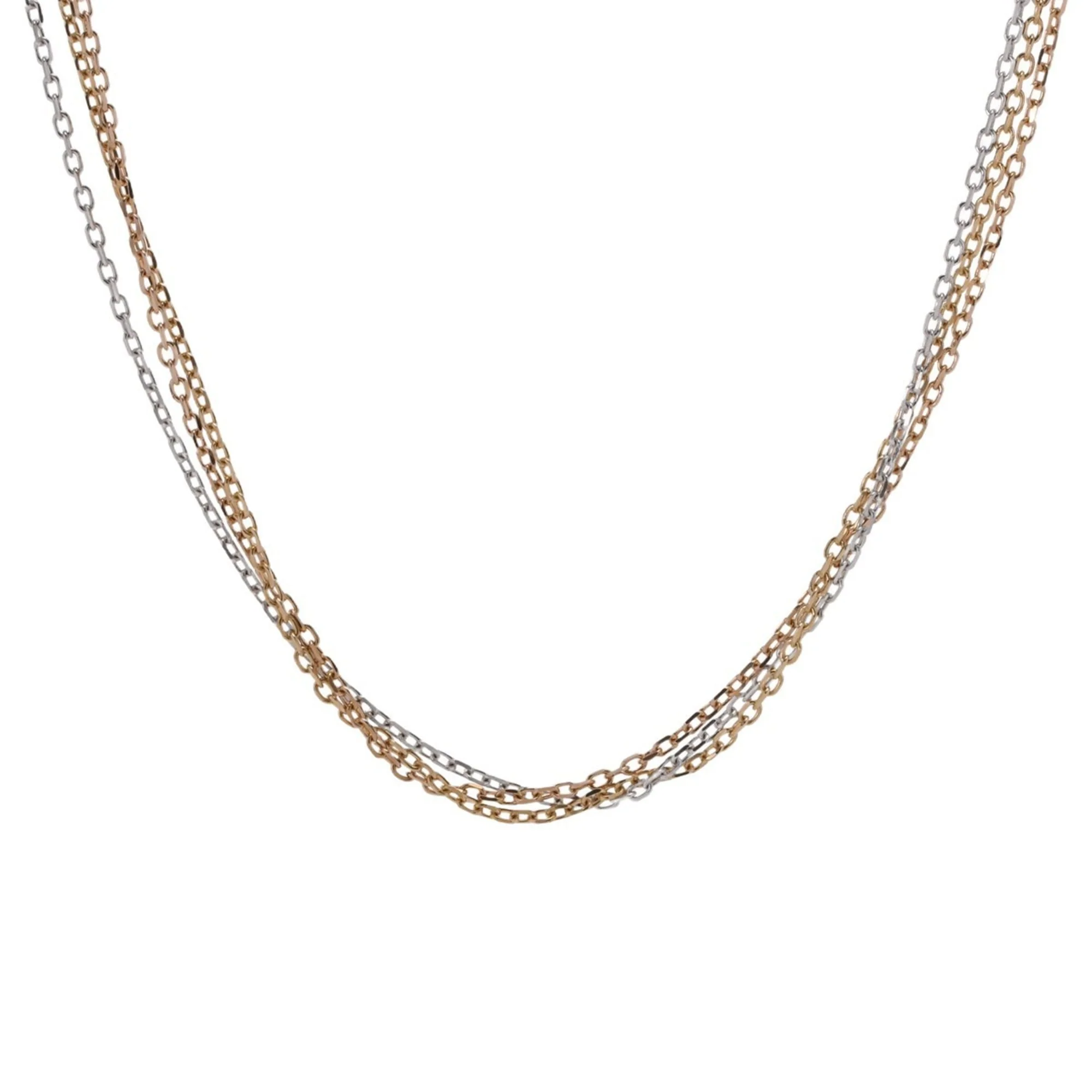 Trinity Pendant Necklace 18K Tricolor Gold - Image 3
