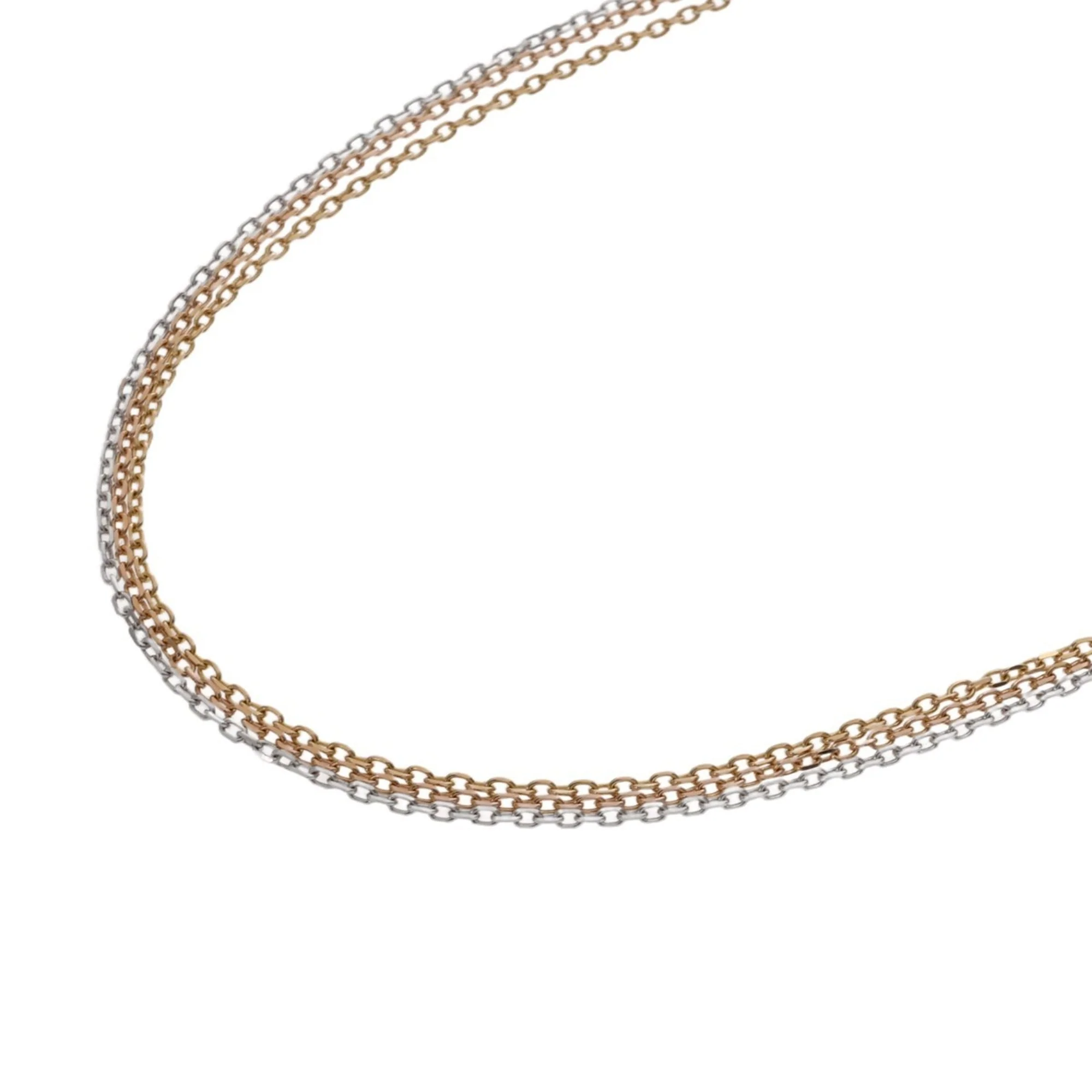 Trinity Pendant Necklace 18K Tricolor Gold - Image 6