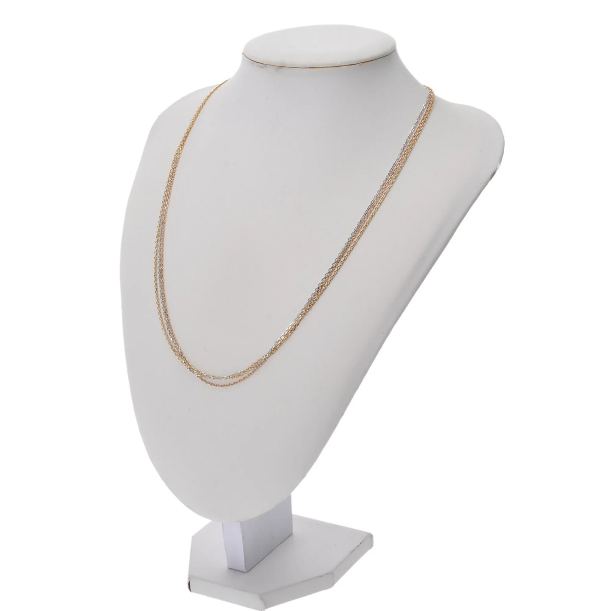 Trinity Pendant Necklace 18K Tricolor Gold - Image 8