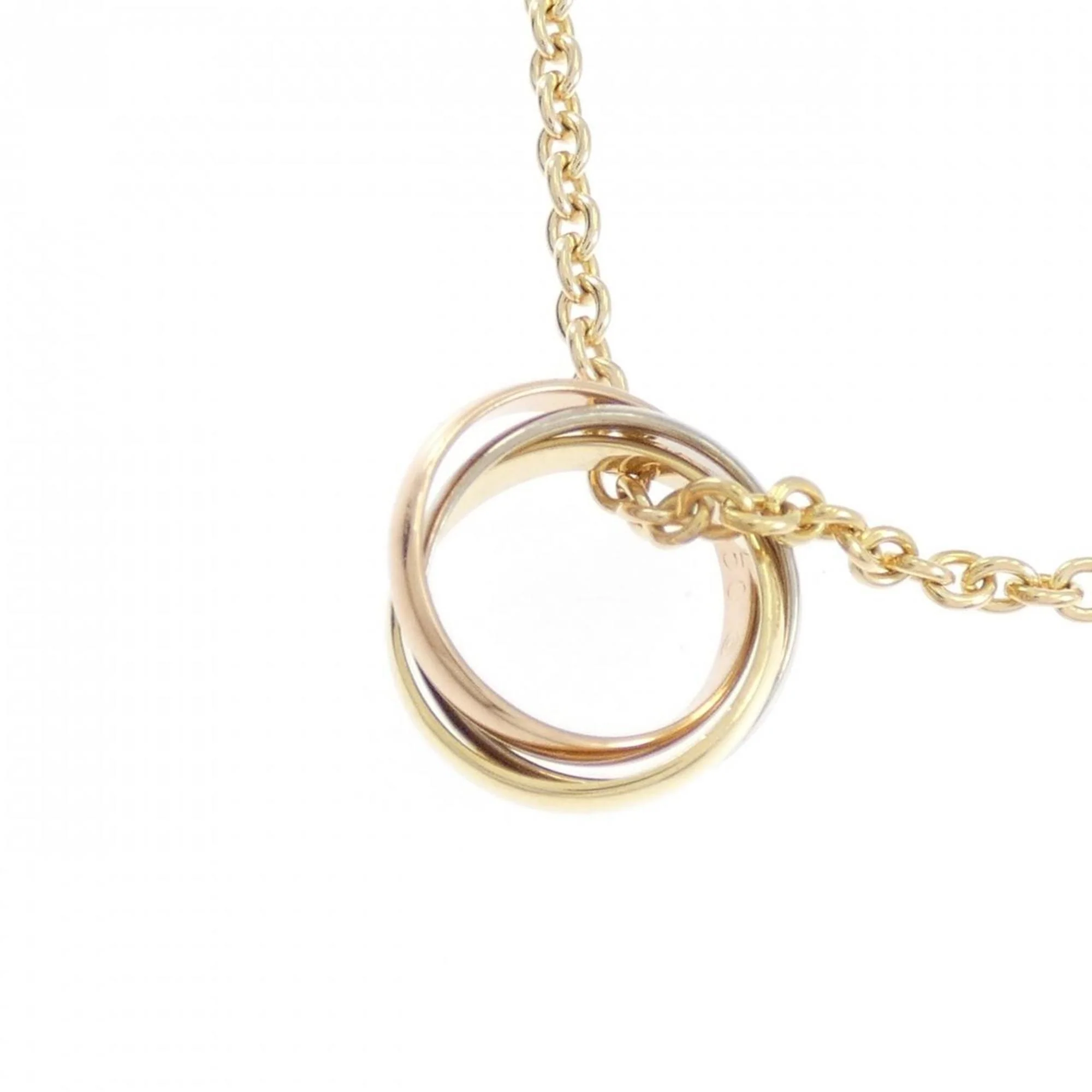 Trinity Pendant Necklace 18K Tricolor Gold - Image 3