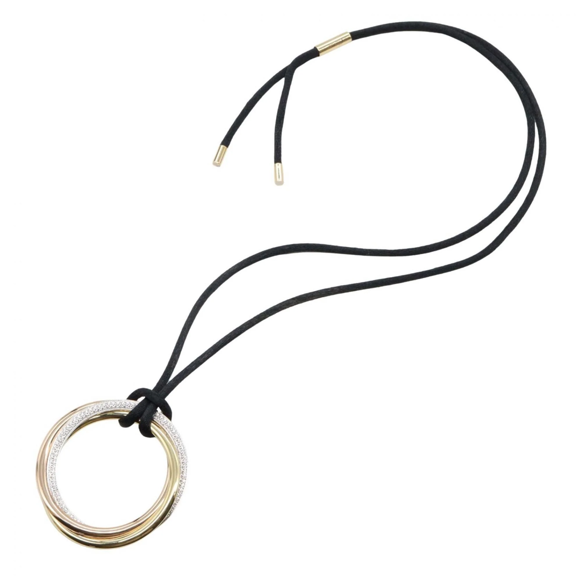Trinity Pendant Necklace 18K Tricolor Gold - Image 2