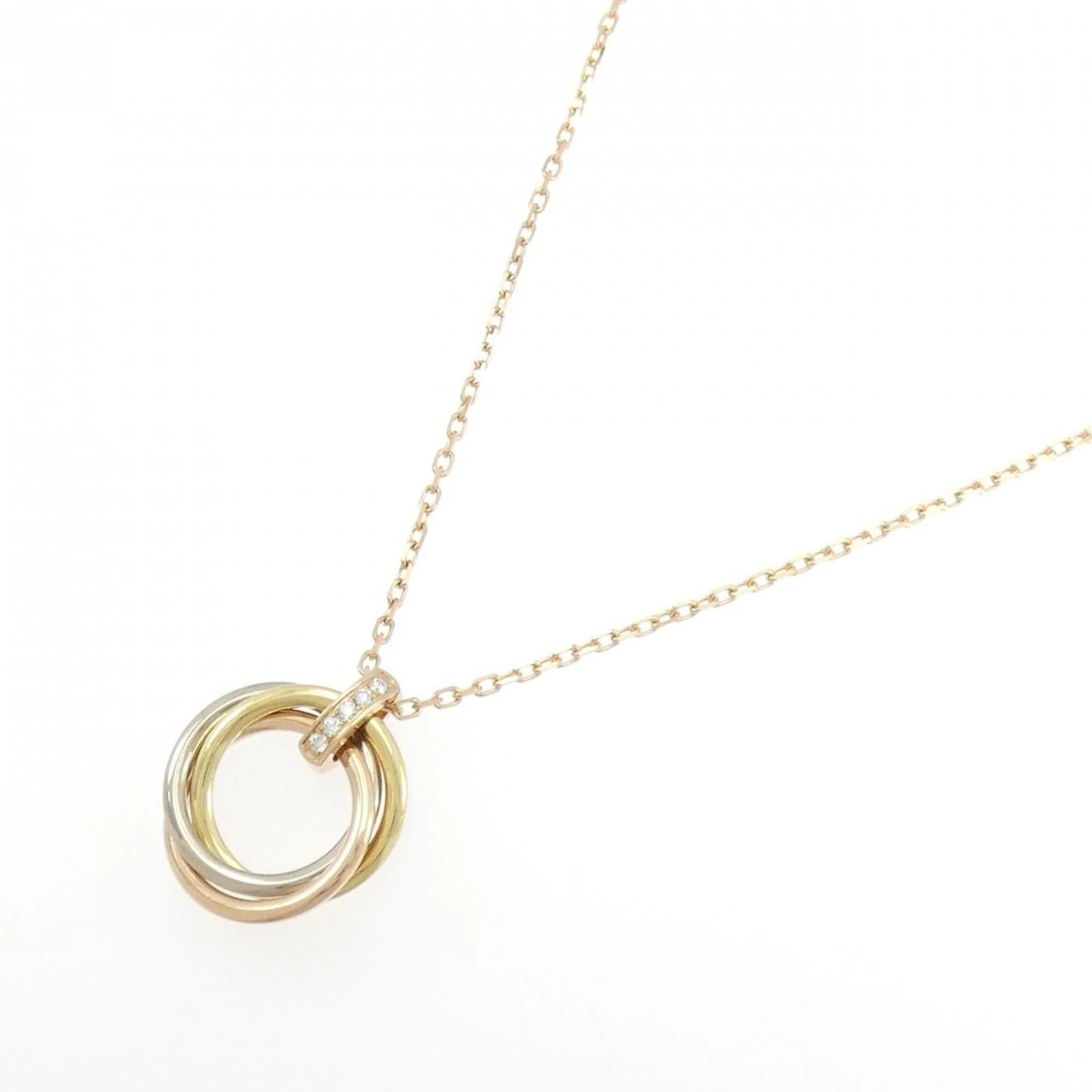 Trinity Pendant Necklace 18K Tricolor Gold - Image 2