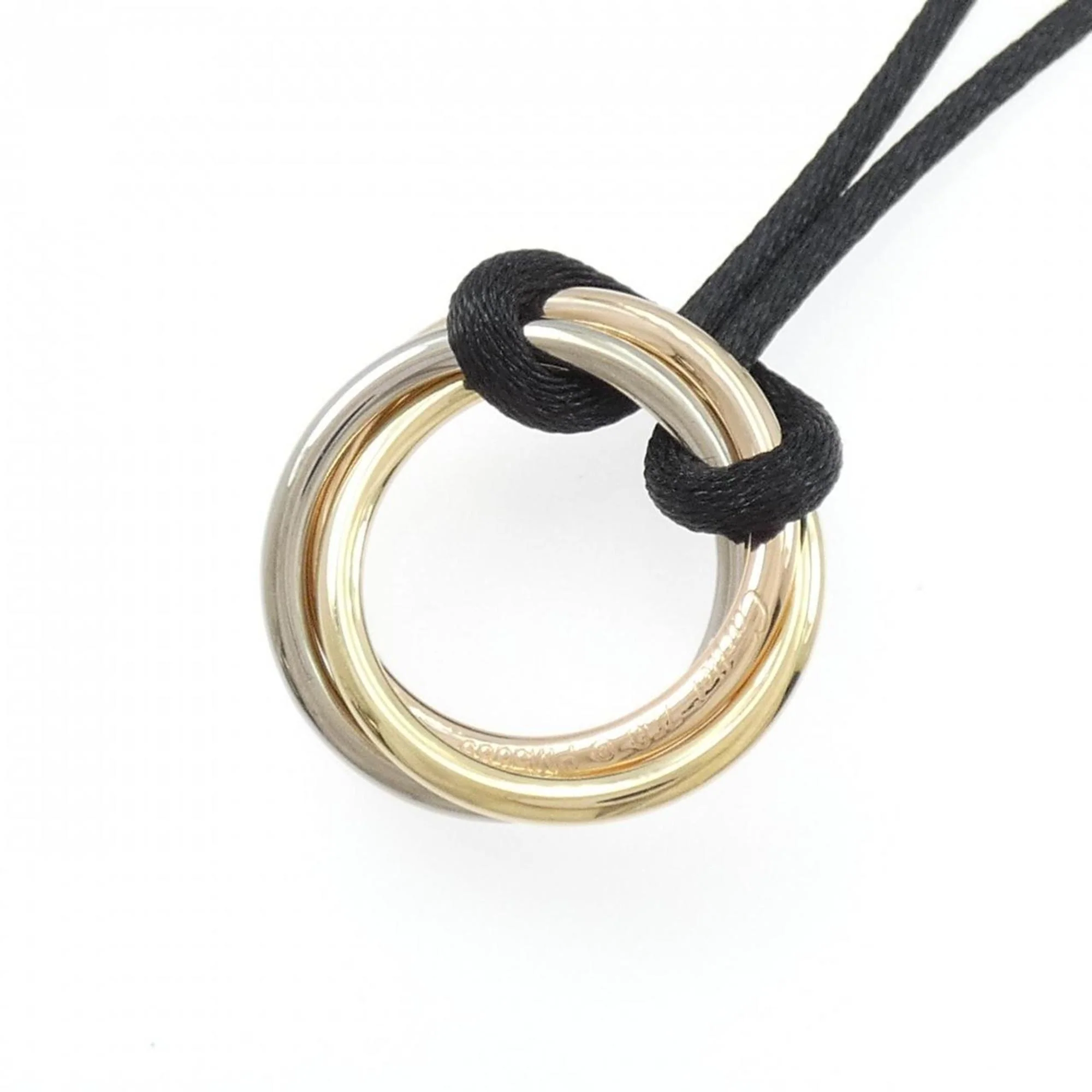 Trinity Pendant Necklace 18K Tricolor Gold - Image 4