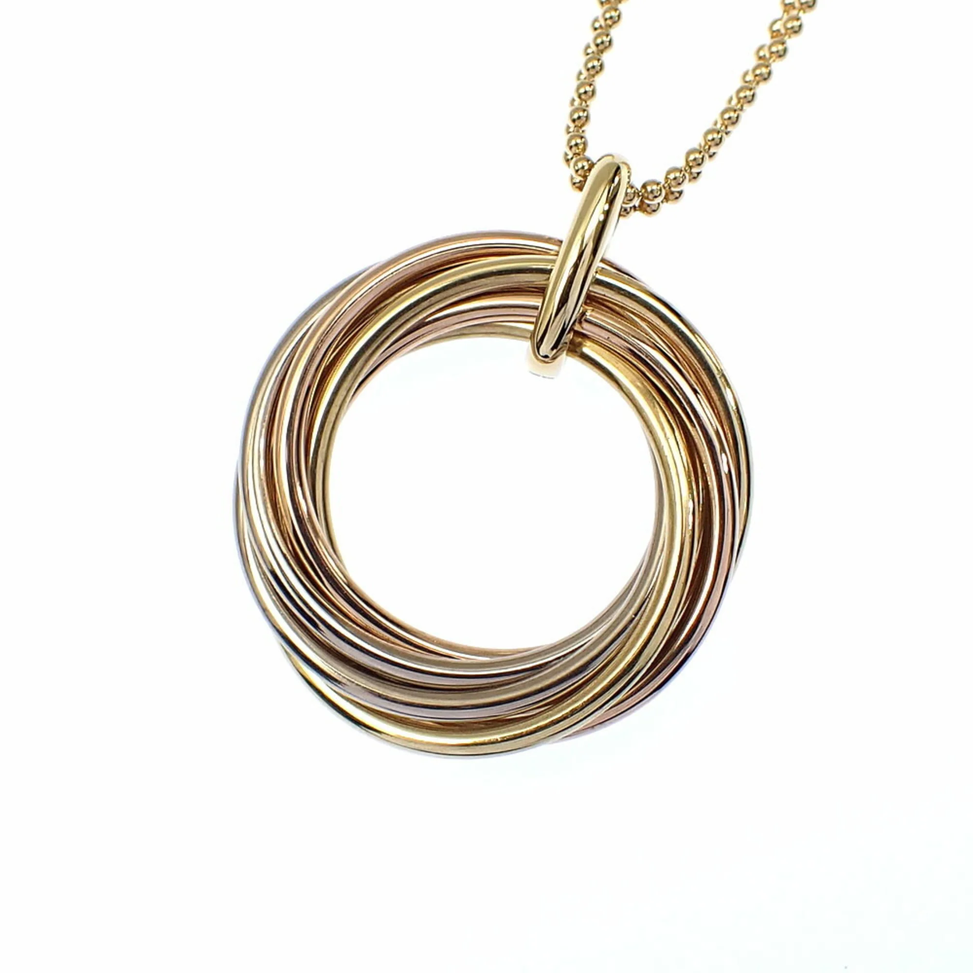 Trinity Pendant Necklace 18K Tricolor Gold - Image 3