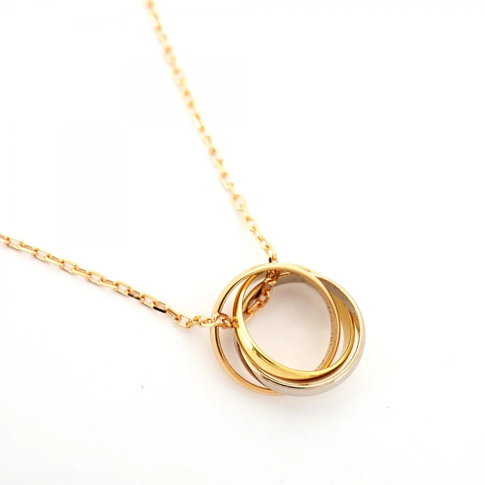 Trinity Pendant Necklace 18K Tricolor Gold - Image 2