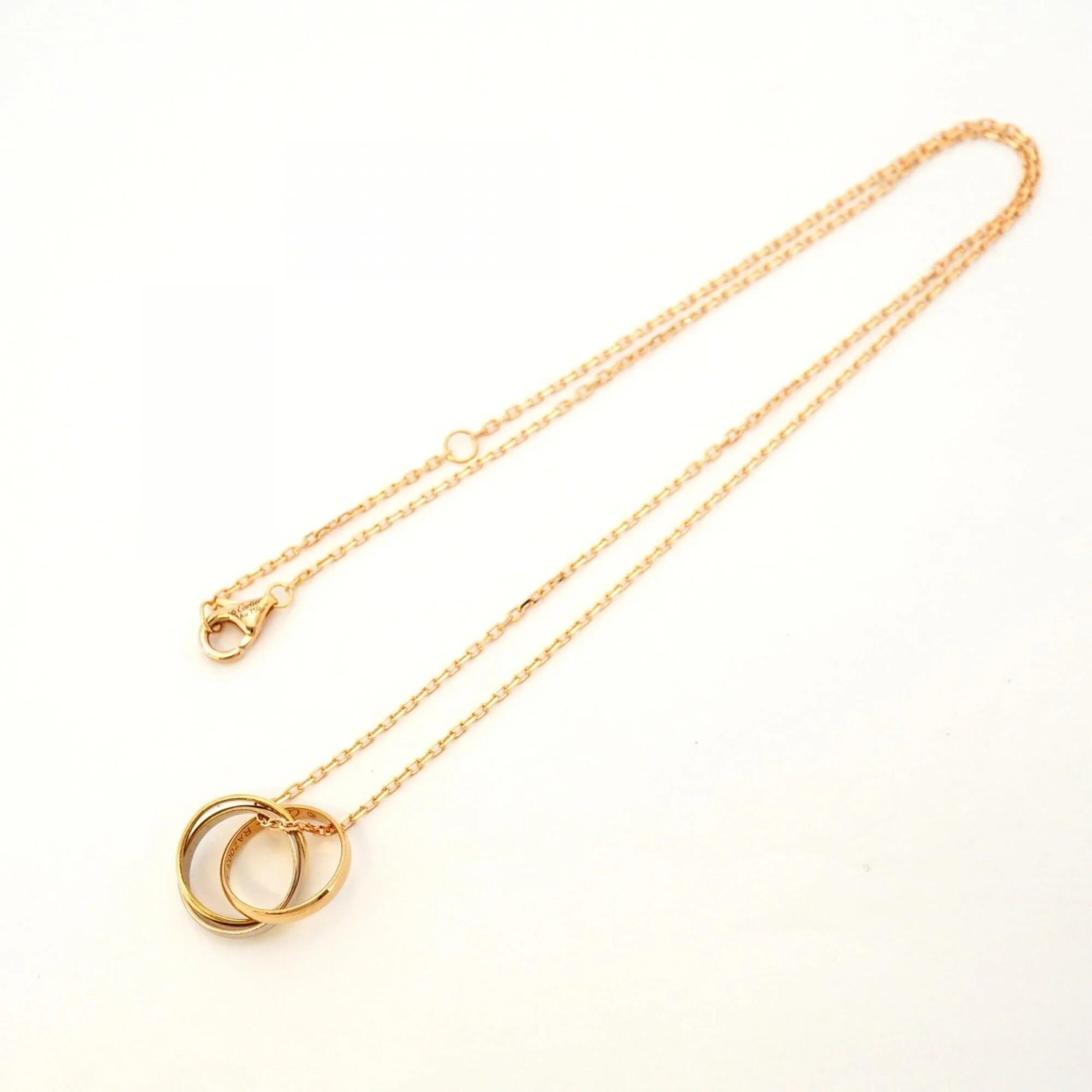 Trinity Pendant Necklace 18K Tricolor Gold - Image 3