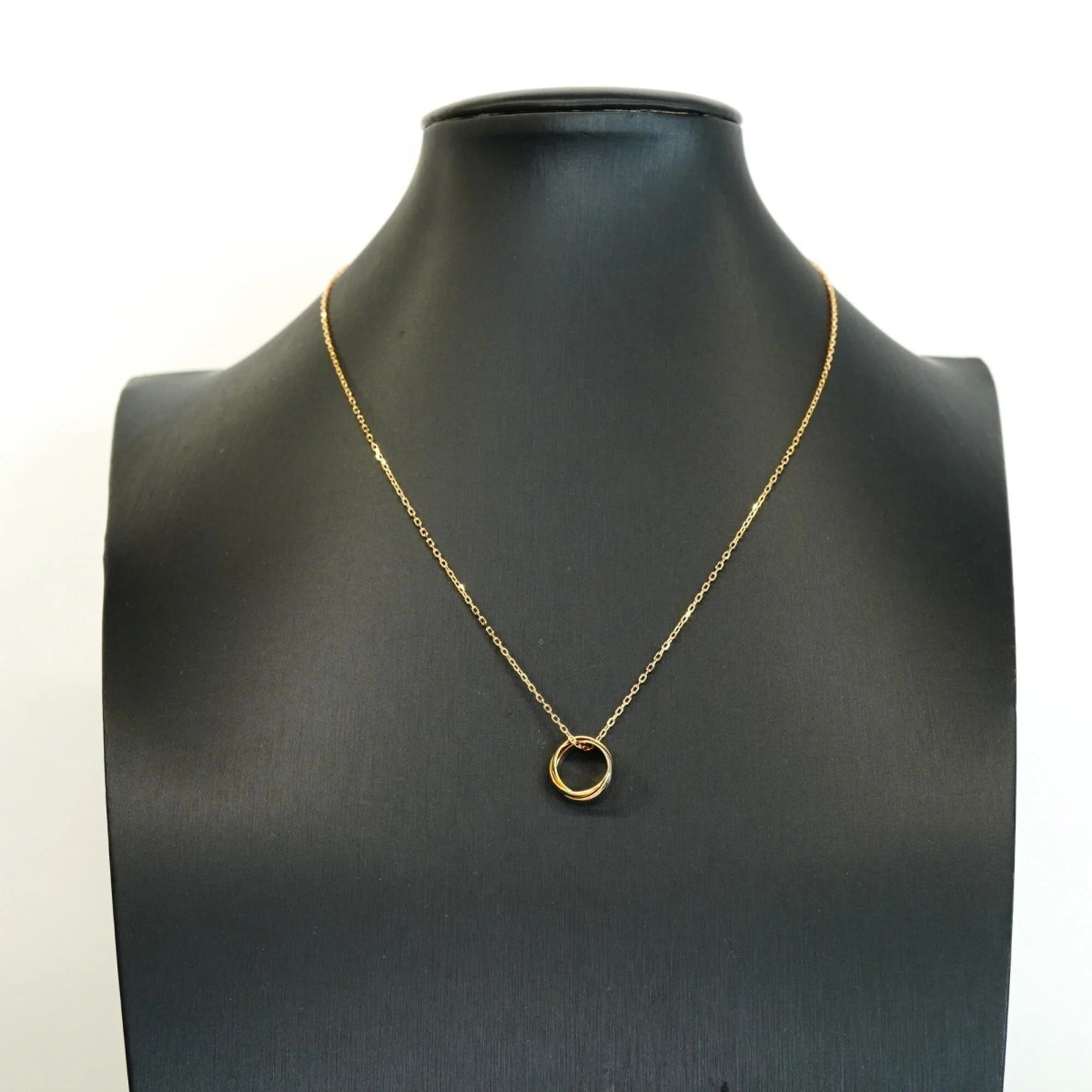 Trinity Pendant Necklace 18K Tricolor Gold - Image 8