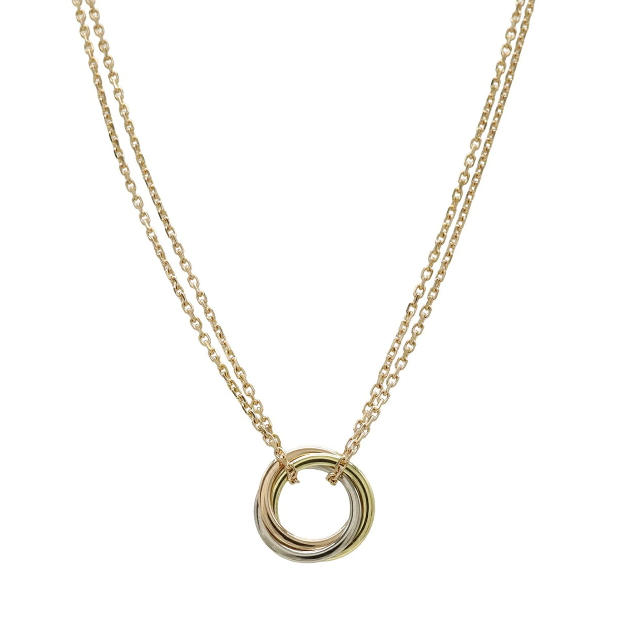 Trinity Pendant Necklace 18K Tricolor Gold - Image 2