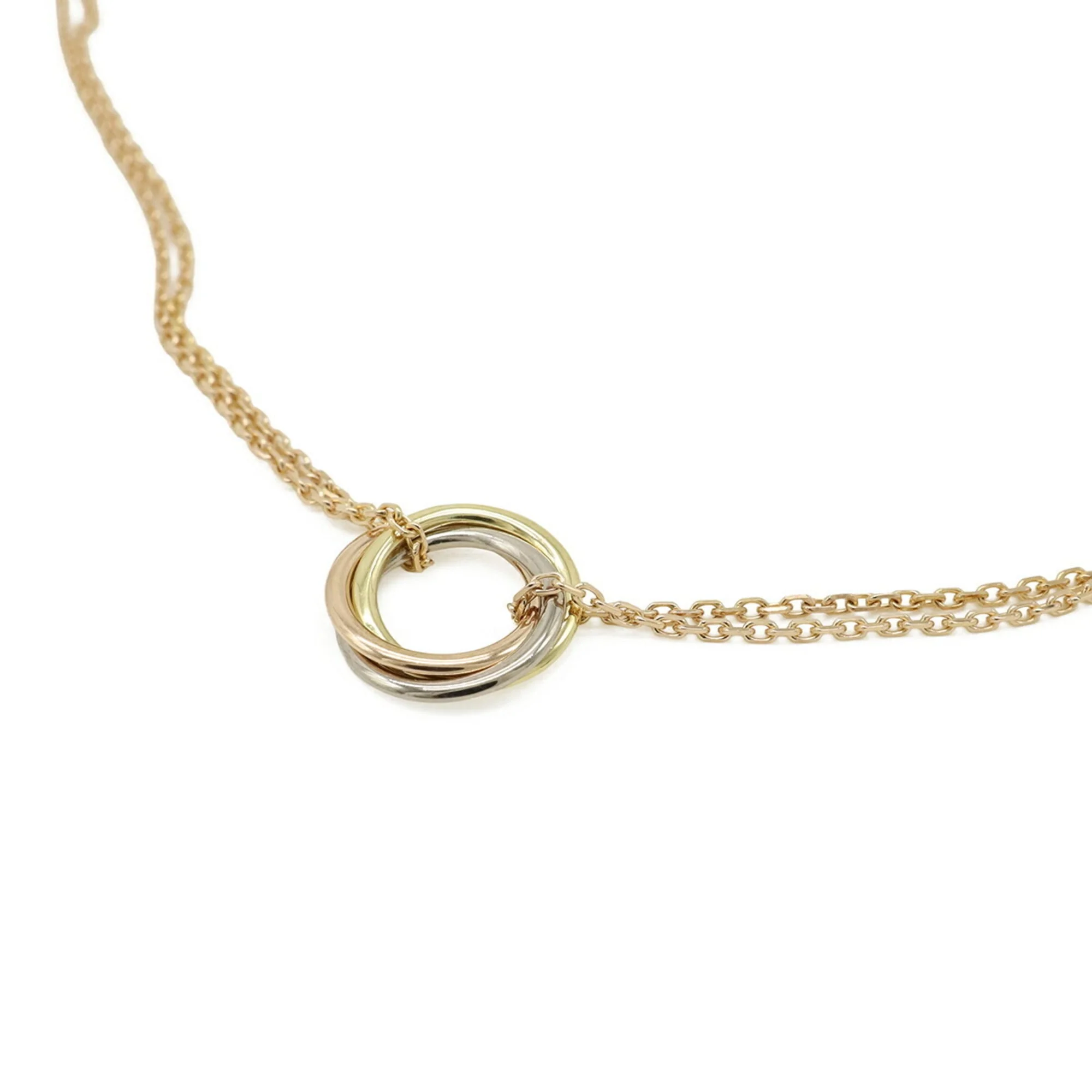 Trinity Pendant Necklace 18K Tricolor Gold - Image 4