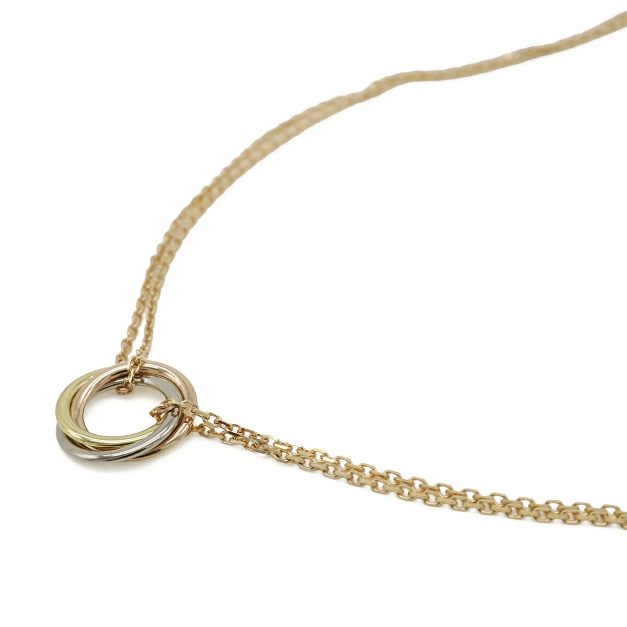 Trinity Pendant Necklace 18K Tricolor Gold - Image 4