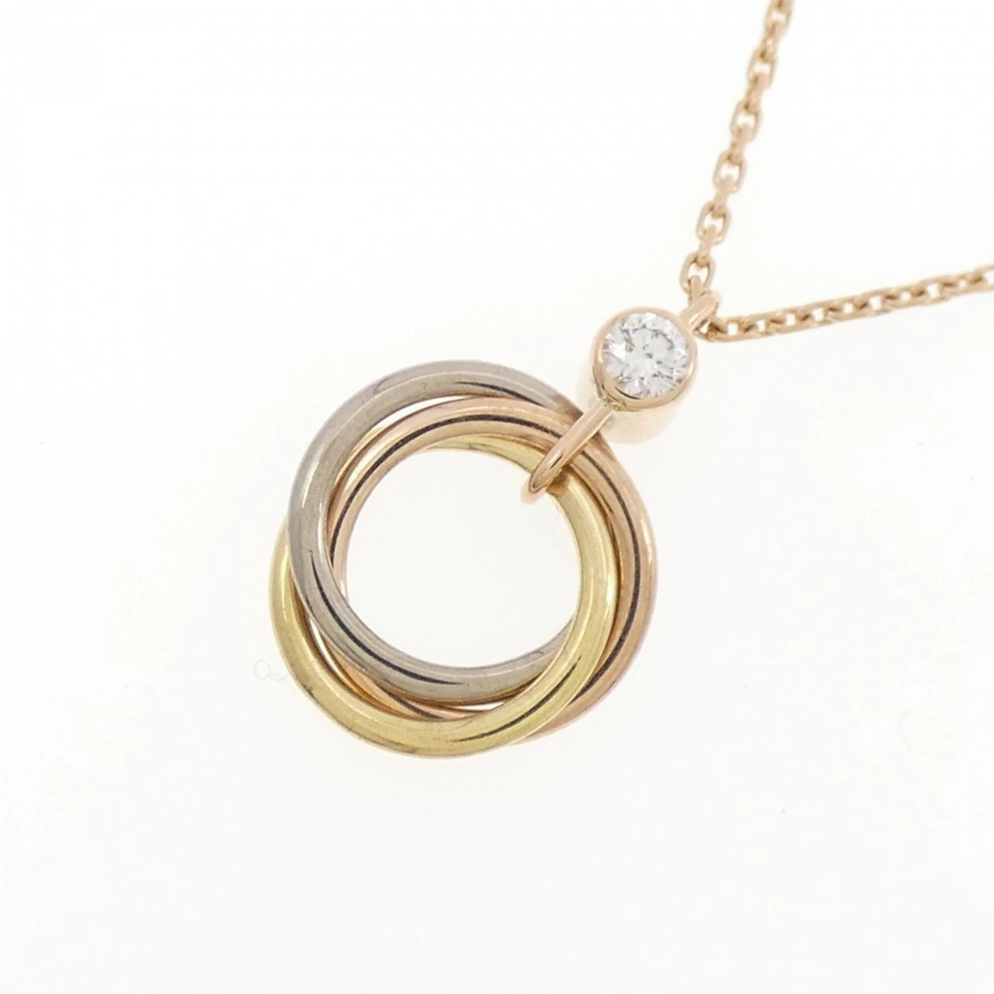 Trinity Pendant Necklace 18K Tricolor Gold - Image 3