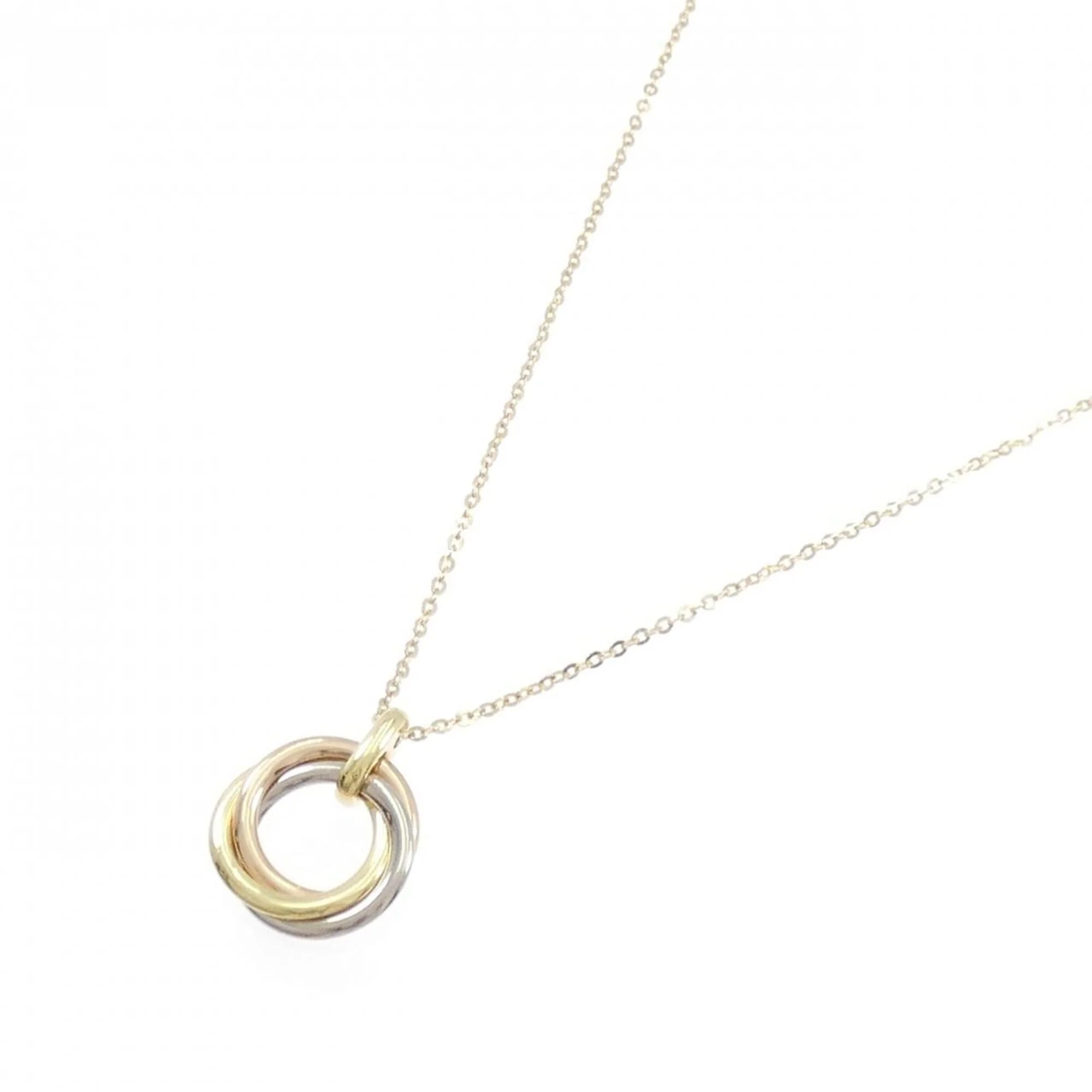 Trinity Pendant Necklace 18K Tricolor Gold - Image 2