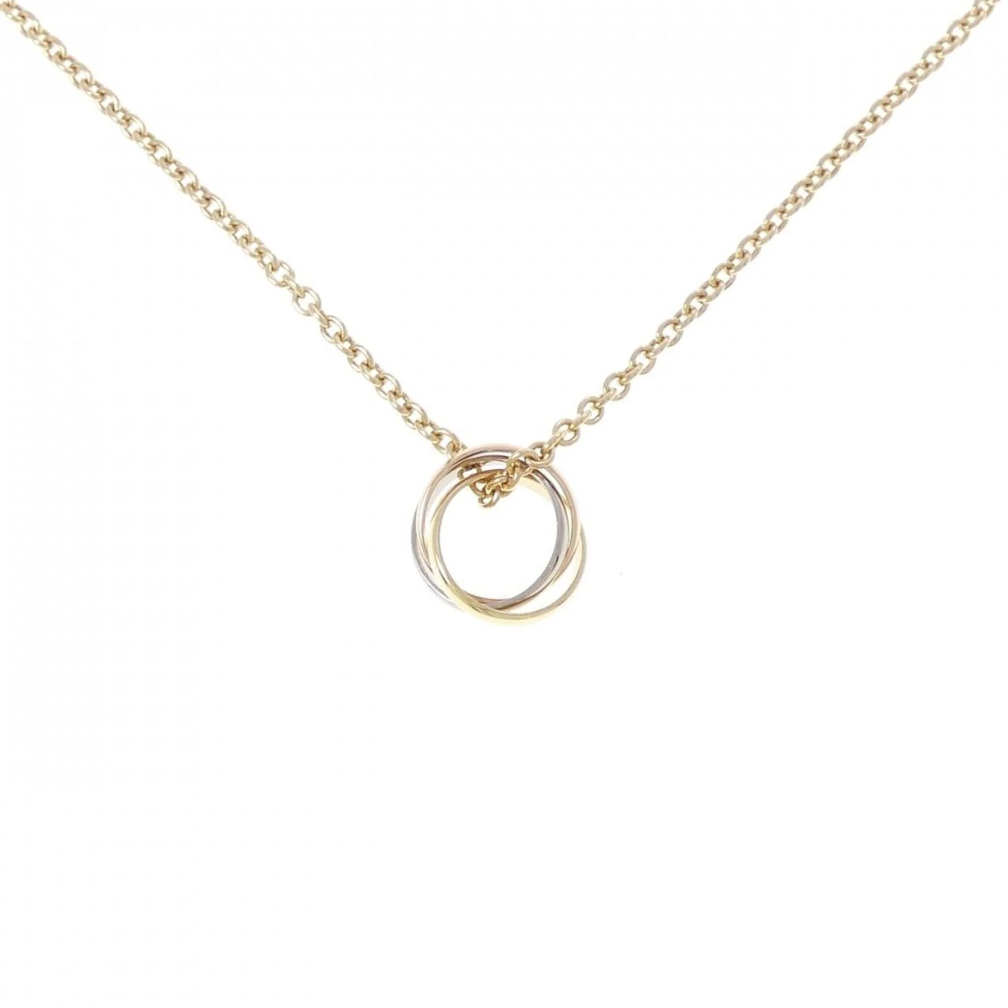 Trinity Pendant Necklace 18K Tricolor Gold