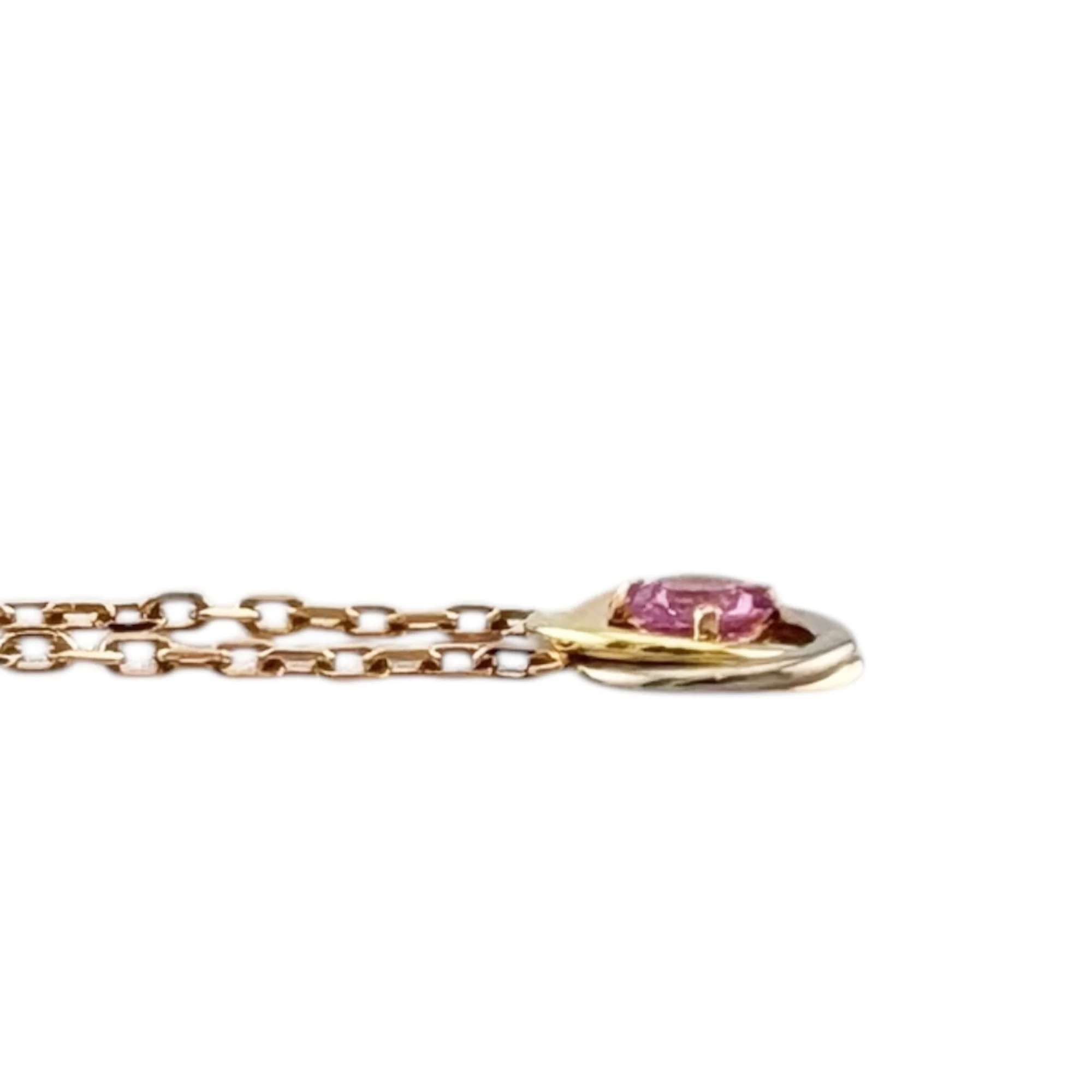 Trinity Pendant Necklace 18K Tricolor Gold - Image 4