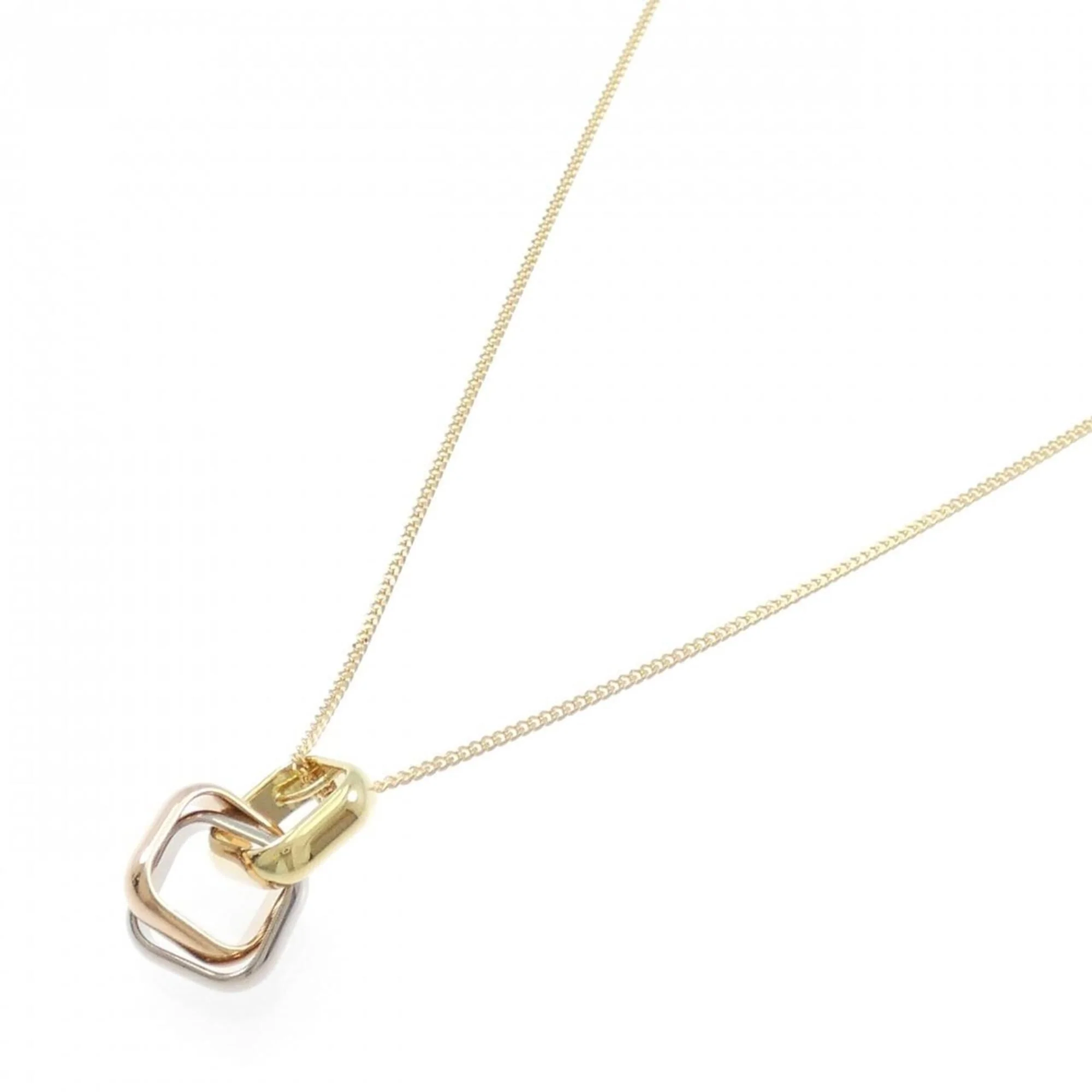 Trinity Pendant Necklace 18K Tricolor Gold - Image 2