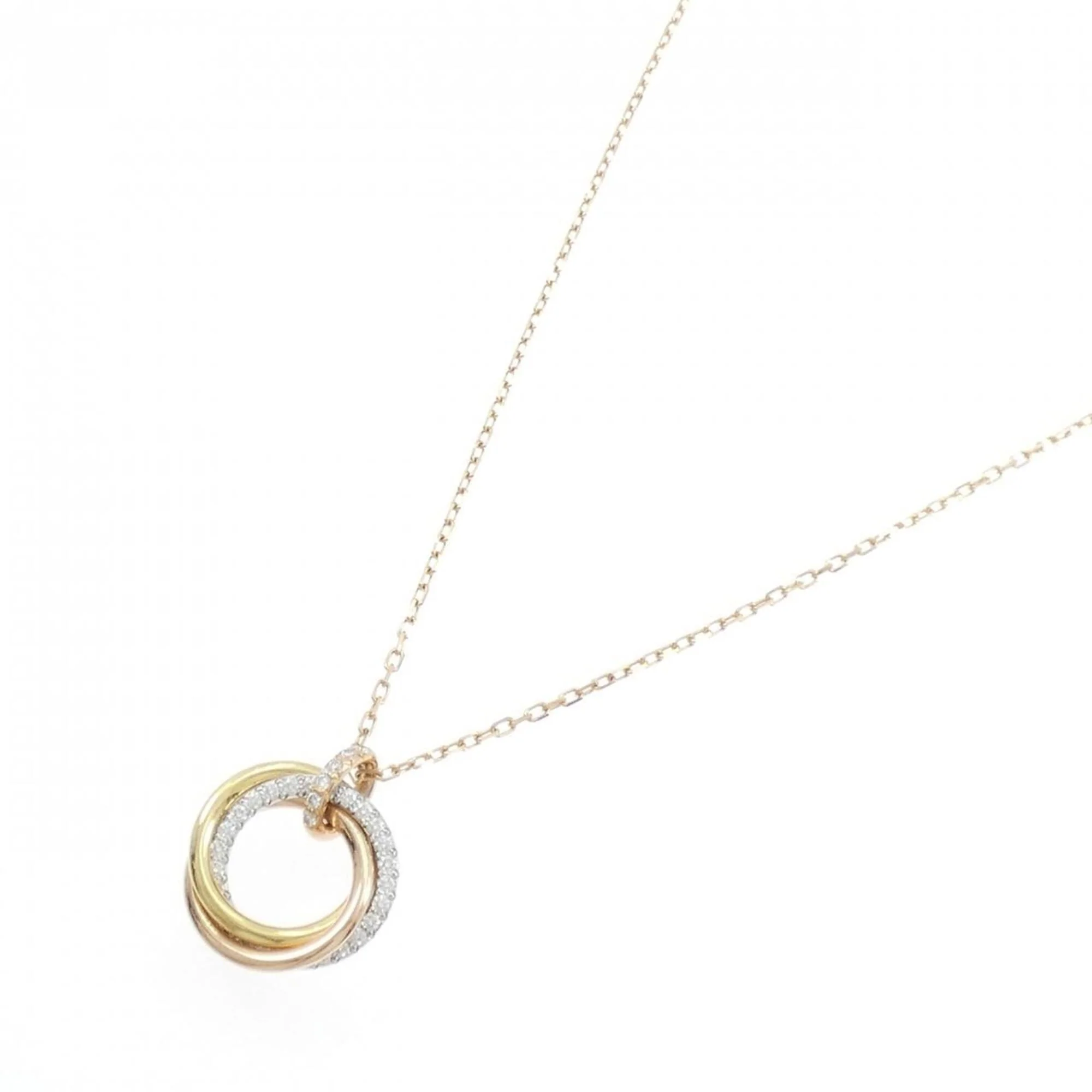 Trinity Pendant Necklace 18K Tricolor Gold - Image 2
