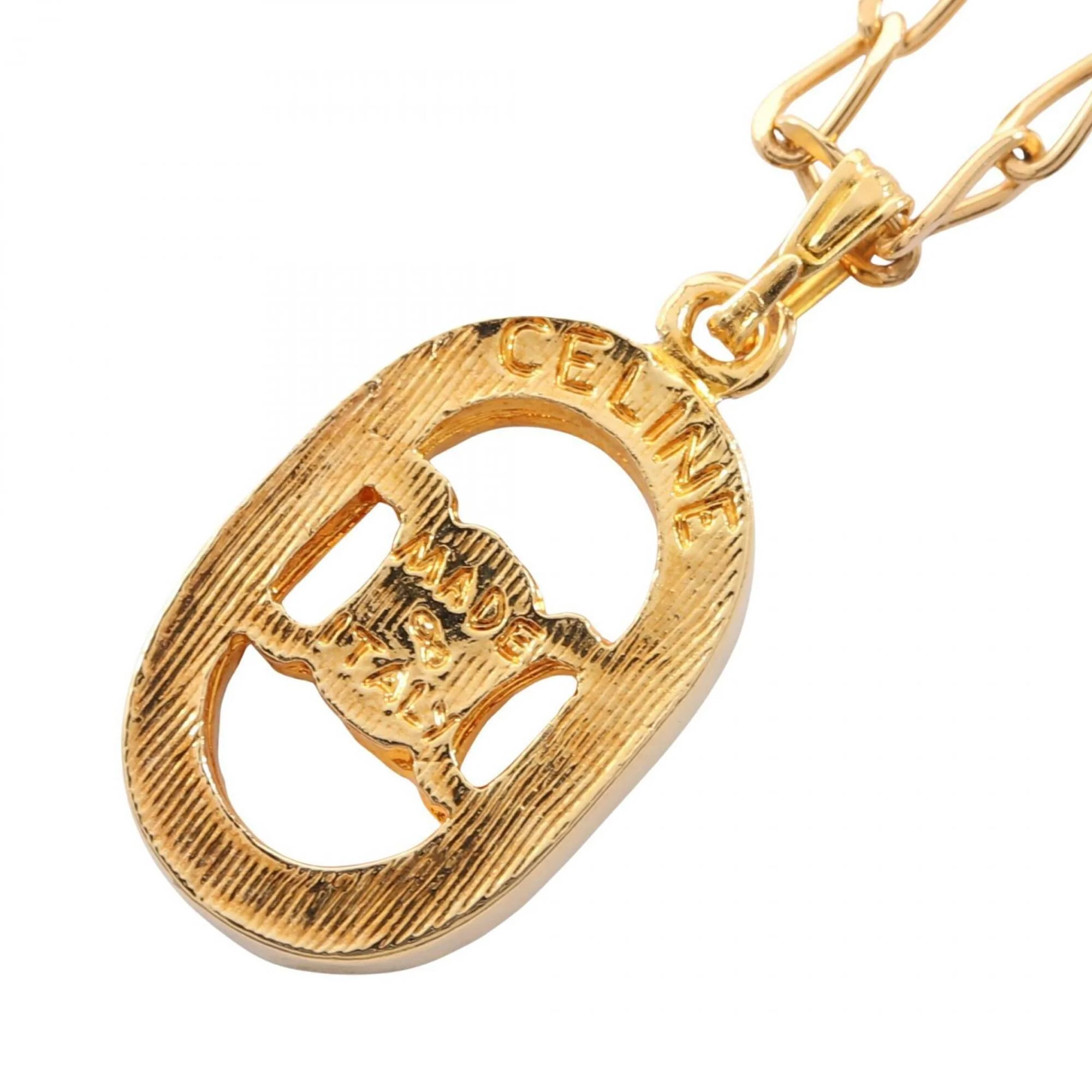 Pendant Necklace Gold with Rhinestone - Image 2
