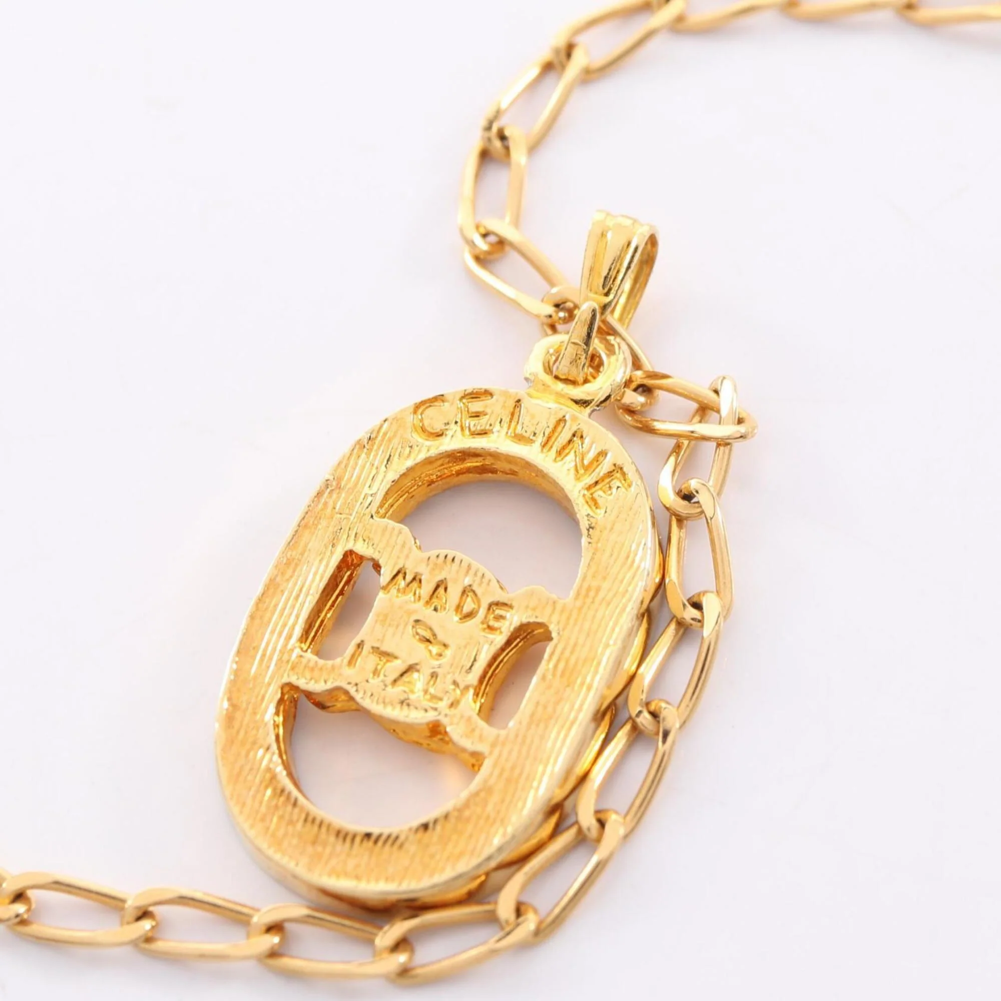 Pendant Necklace Gold with Rhinestone - Image 5
