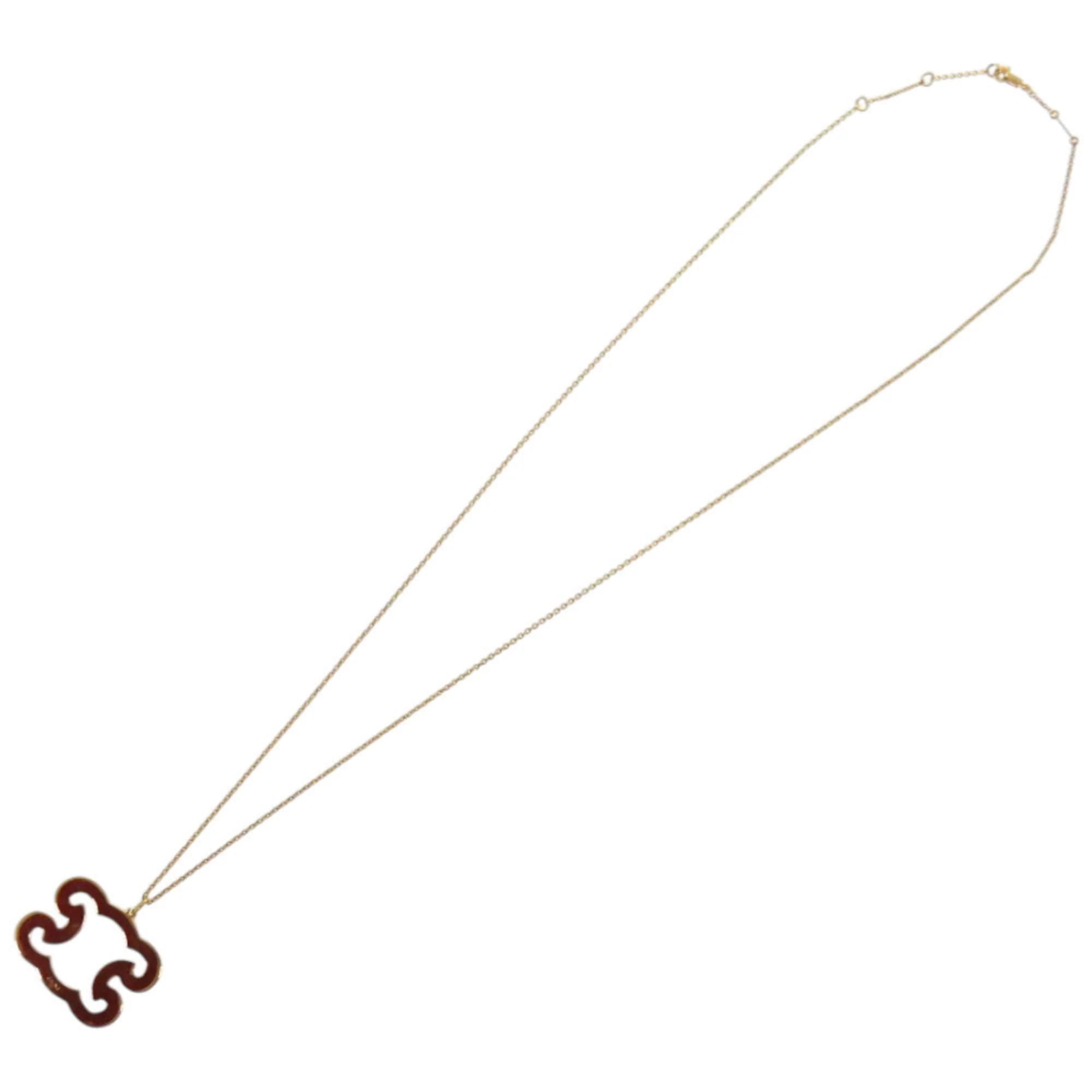 Pendant Necklace Metal with Rhinestone Gold - Image 6