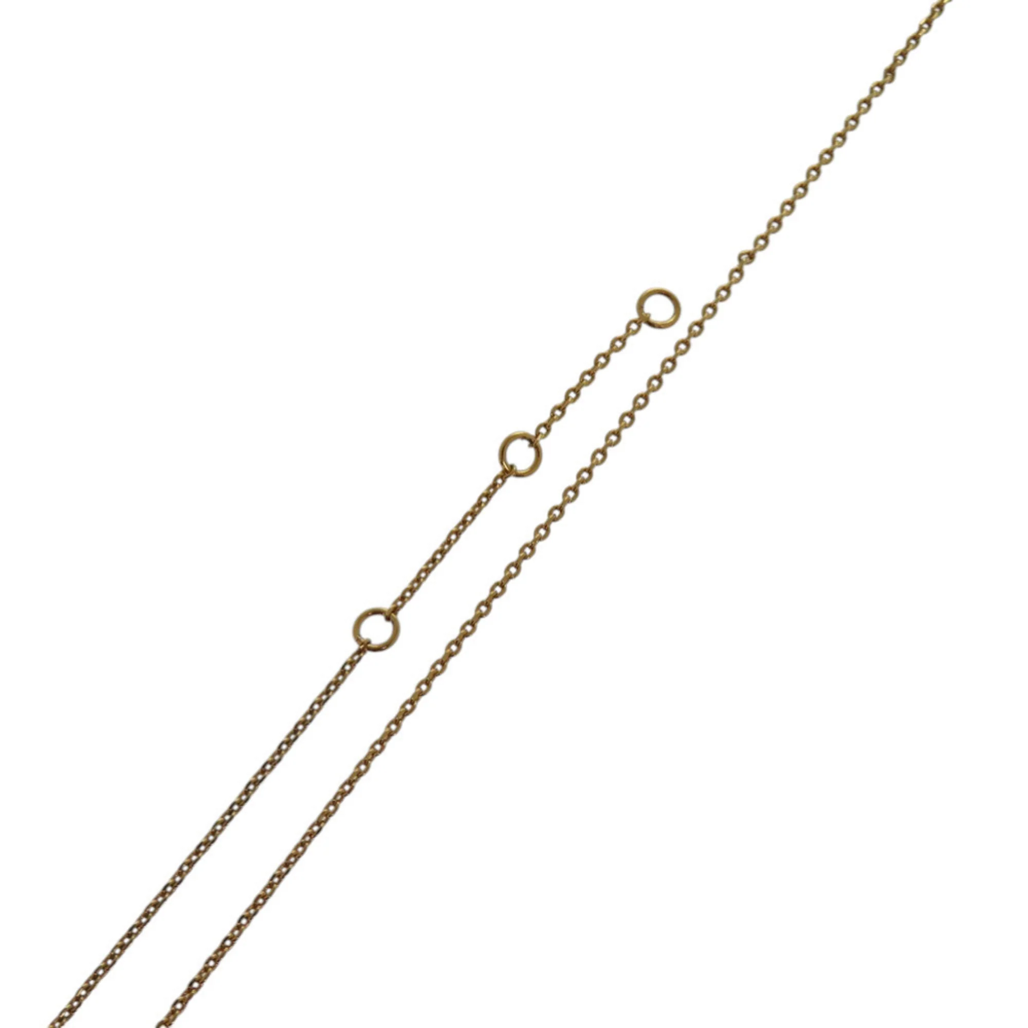 Pendant Necklace Metal with Rhinestone Gold - Image 7