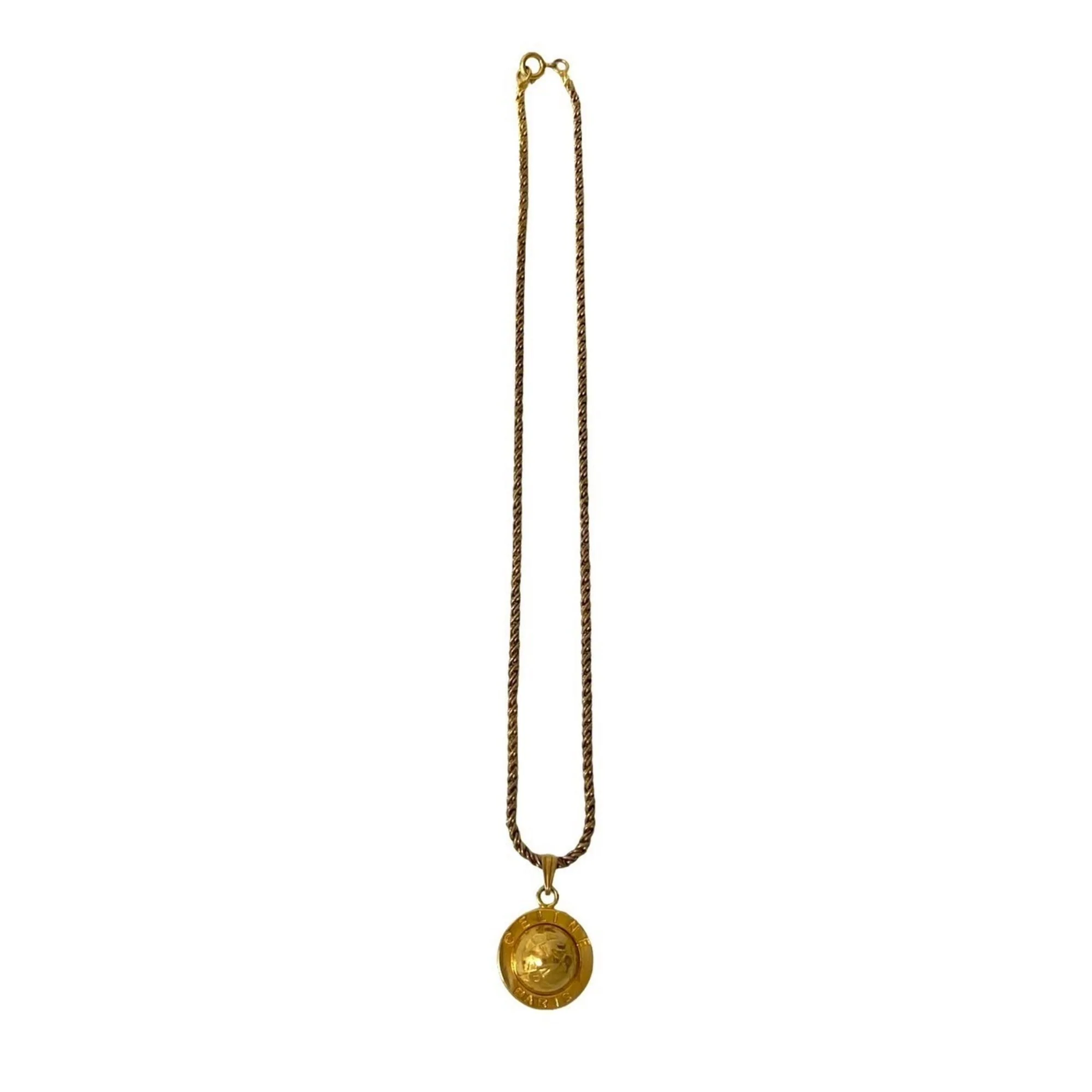 Star Ball Motif Pendant Necklace Gold