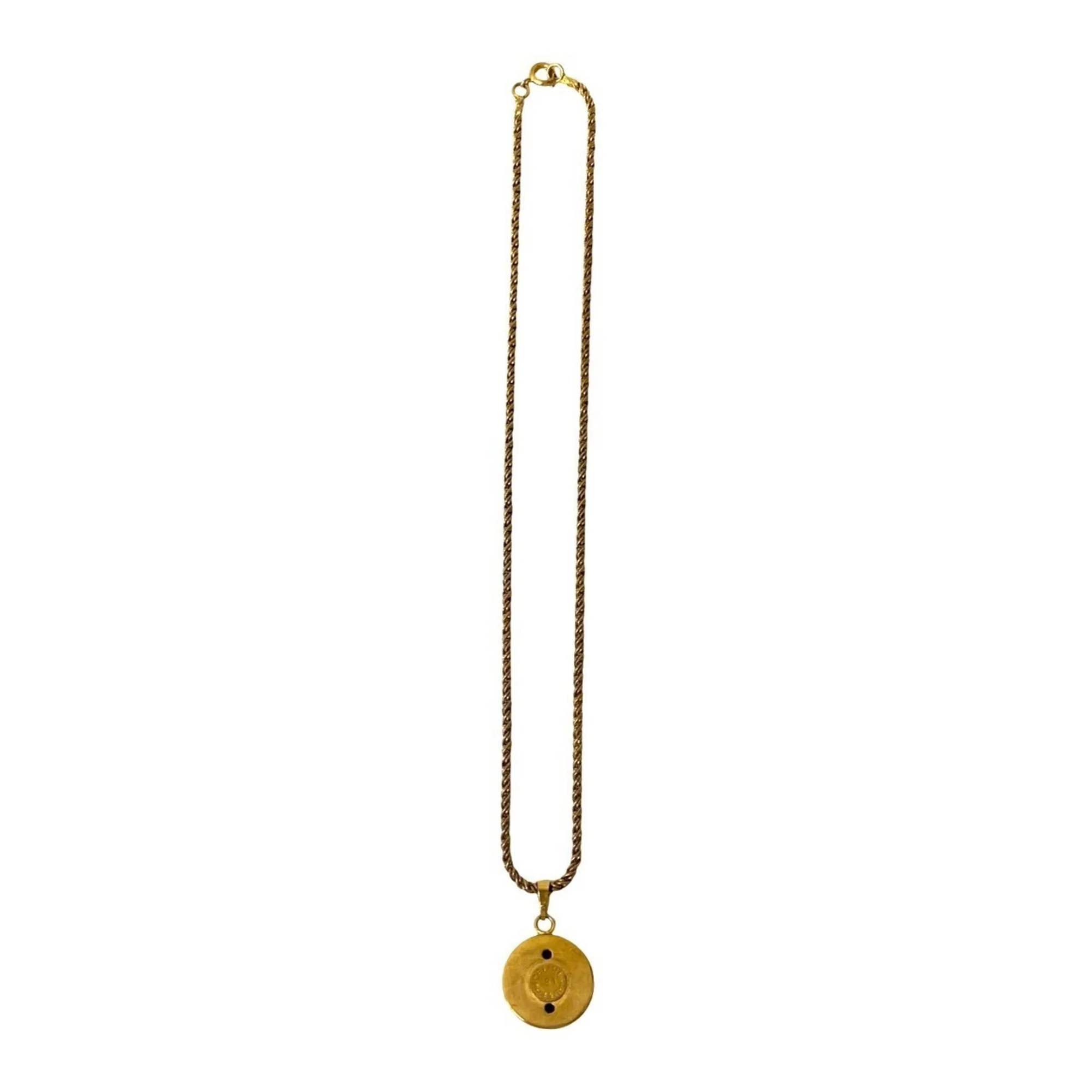 Star Ball Motif Pendant Necklace Gold - Image 5
